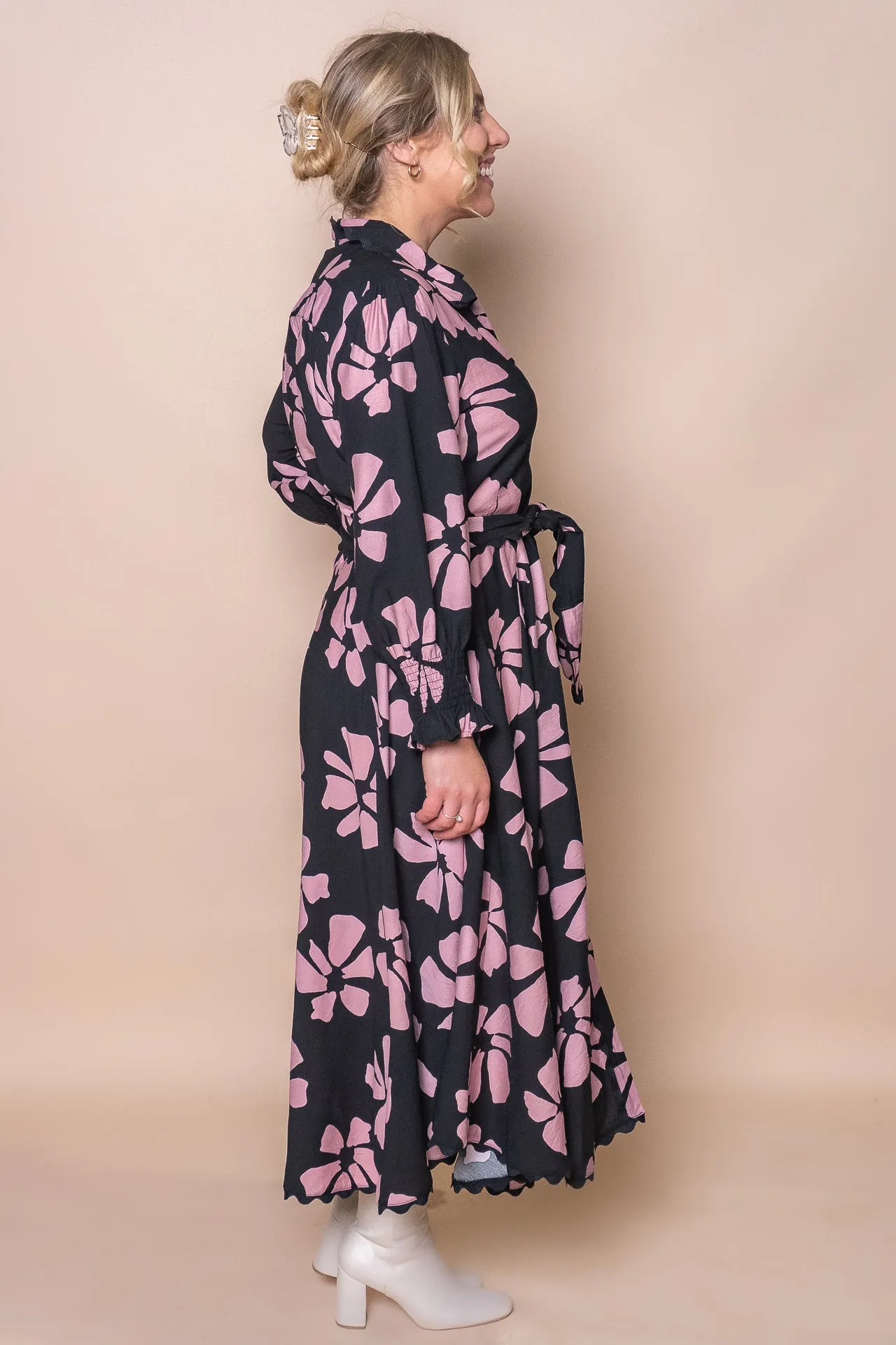Faith Floral Midi Dress in Black sold by Always Alice product image thumbnail 4