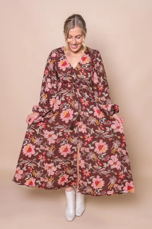 Trinity Maxi Dress in Chocolate sold by Always Alice