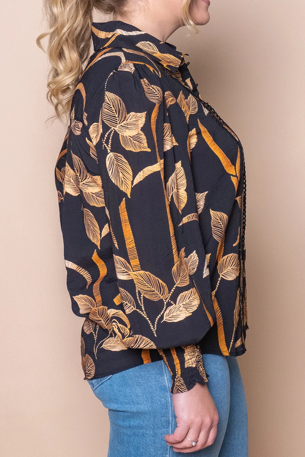 Georgina Floral Top in Black sold by Always Alice product image thumbnail 4