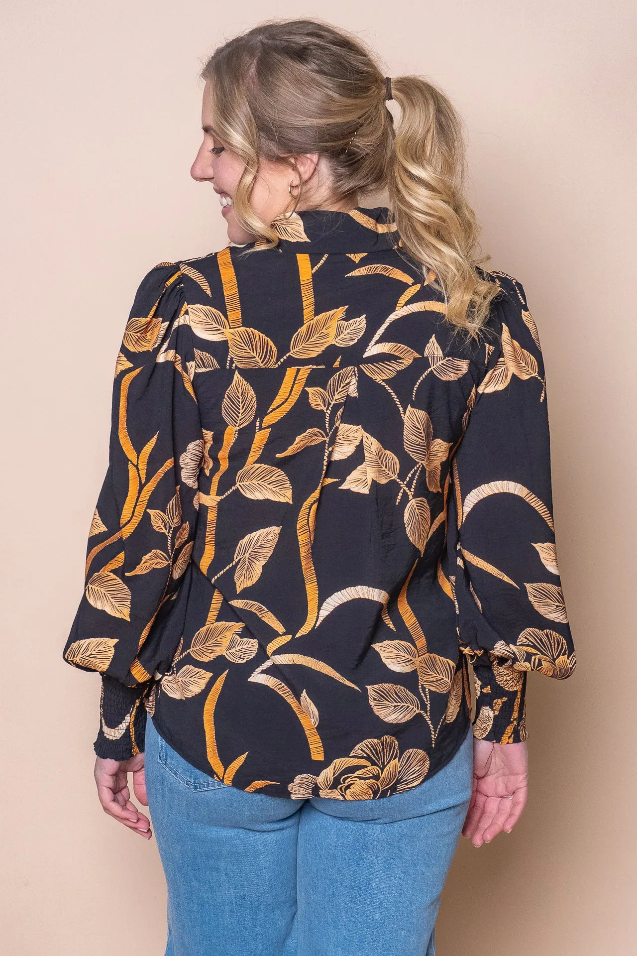 Georgina Floral Top in Black sold by Always Alice product image thumbnail 5