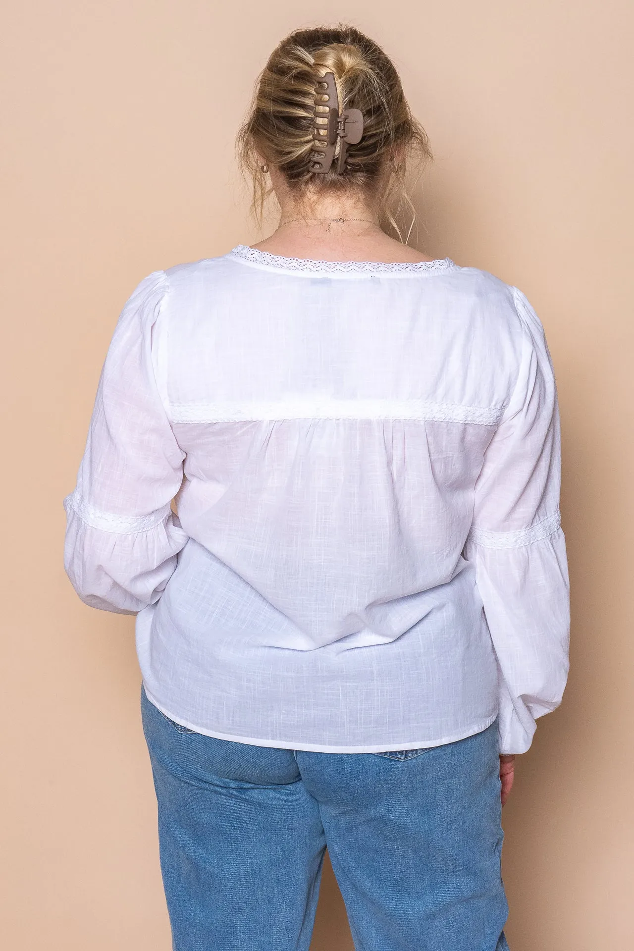 Maia L/S Top in Vintage White - All About Eve sold by Always Alice product image thumbnail 5