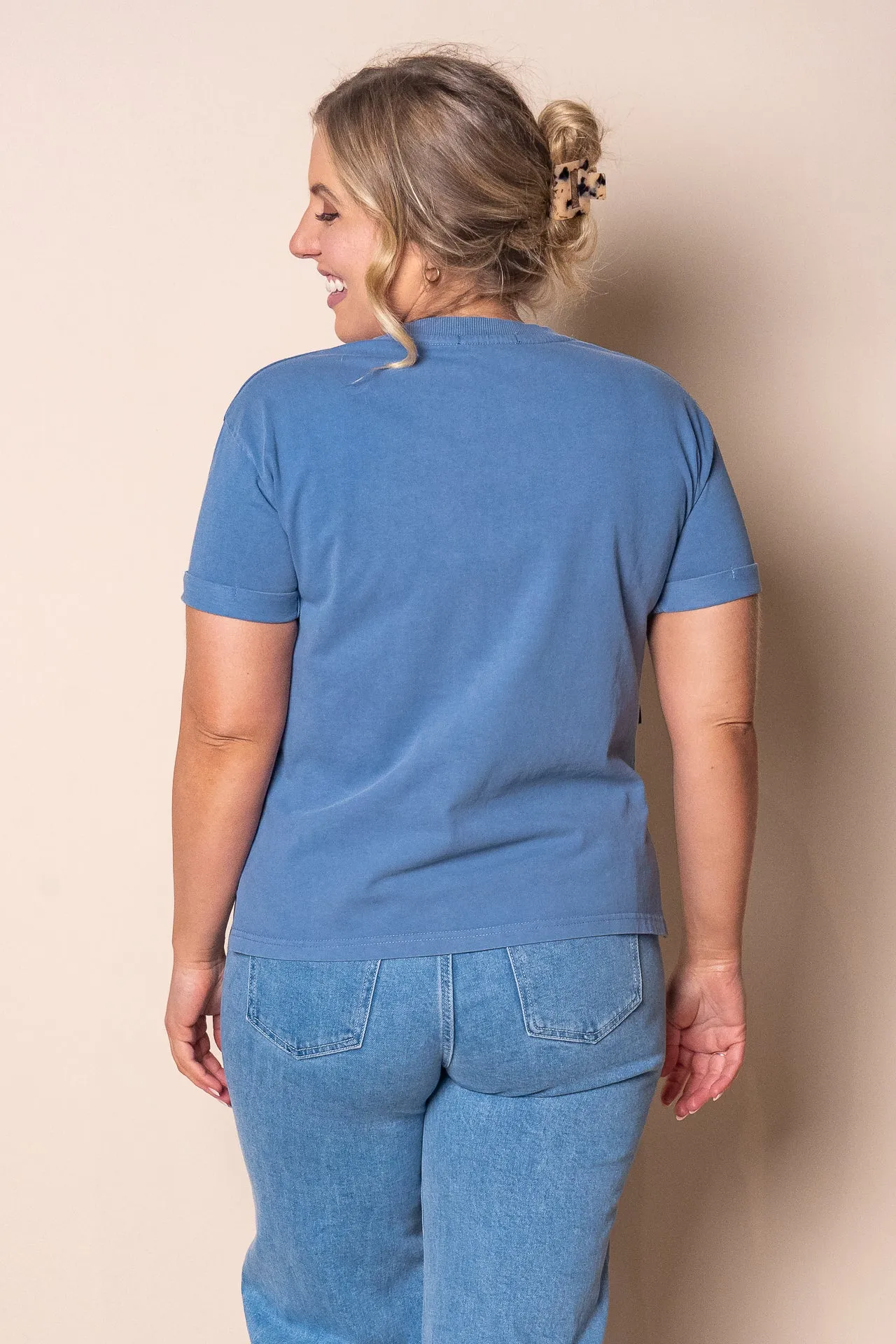 AAE Washed Tee in Denim - All About Eve sold by Always Alice product image thumbnail 4