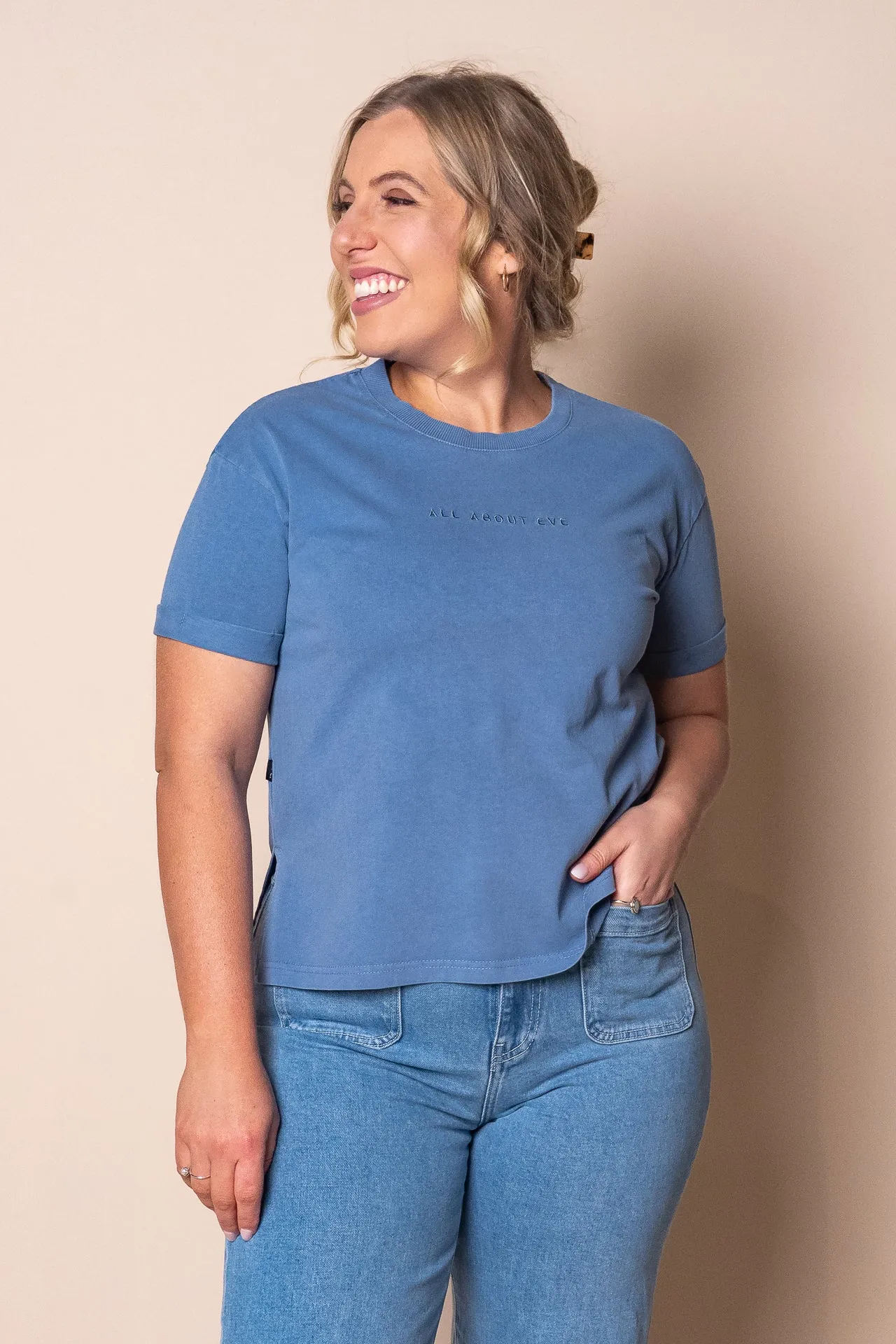 AAE Washed Tee in Denim - All About Eve sold by Always Alice product image thumbnail 2