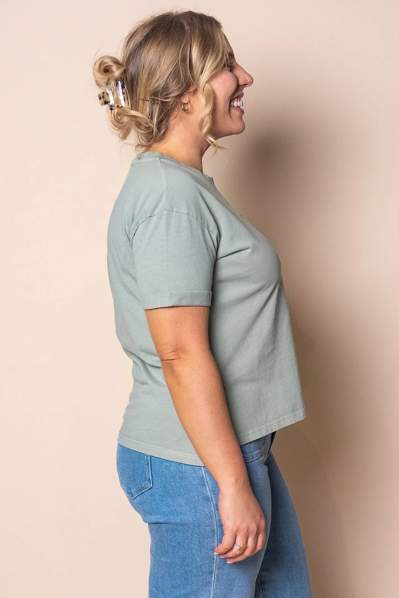 AAE Washed Tee in Sage - All About Eve sold by Always Alice product image thumbnail 3
