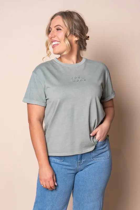 Huntleigh O/S Tee in Iceberg Green - Foxwood sold by Always Alice