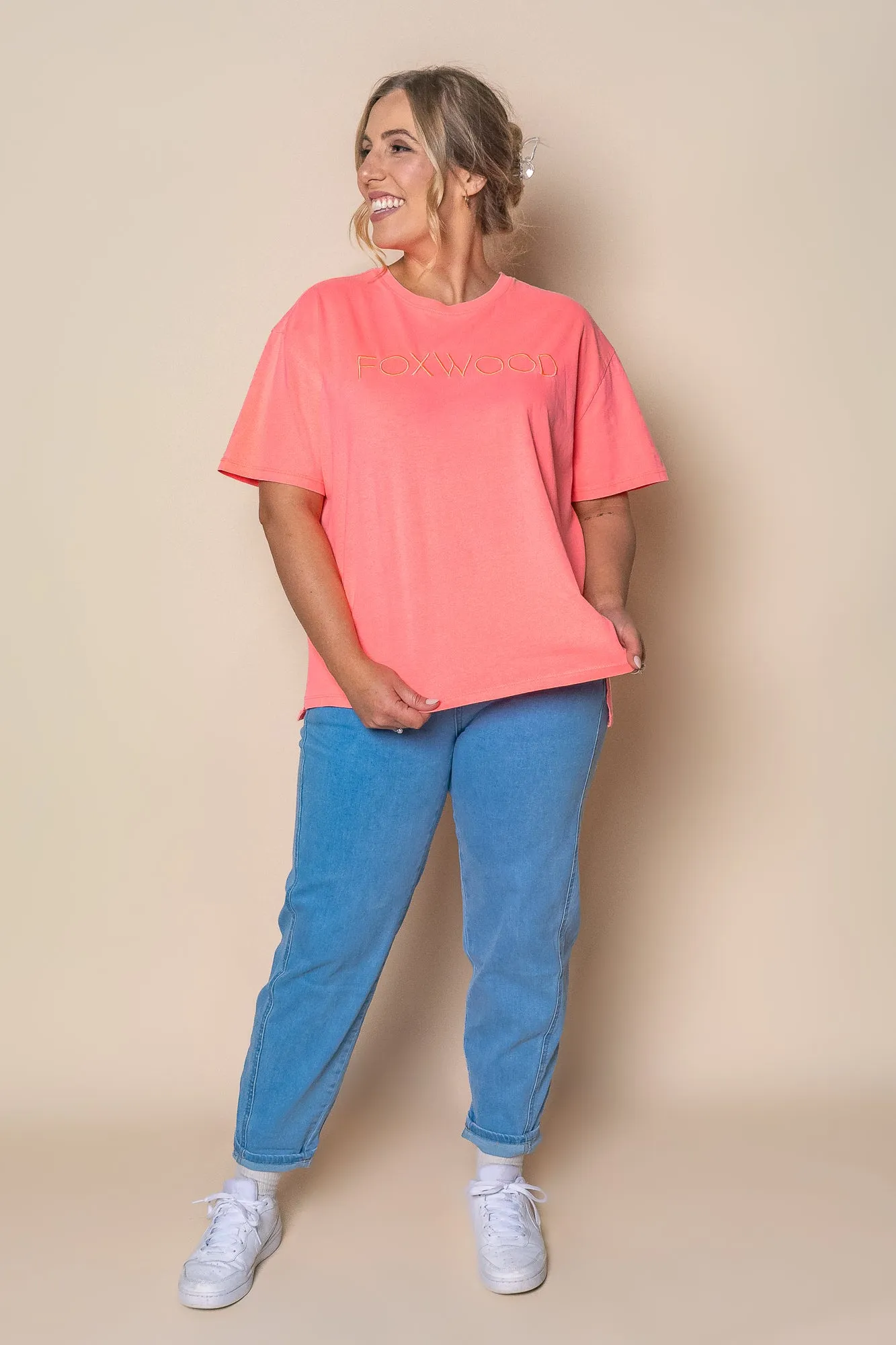 Simplified Tee in Neon Pink - Foxwood sold by Always Alice product image thumbnail 2