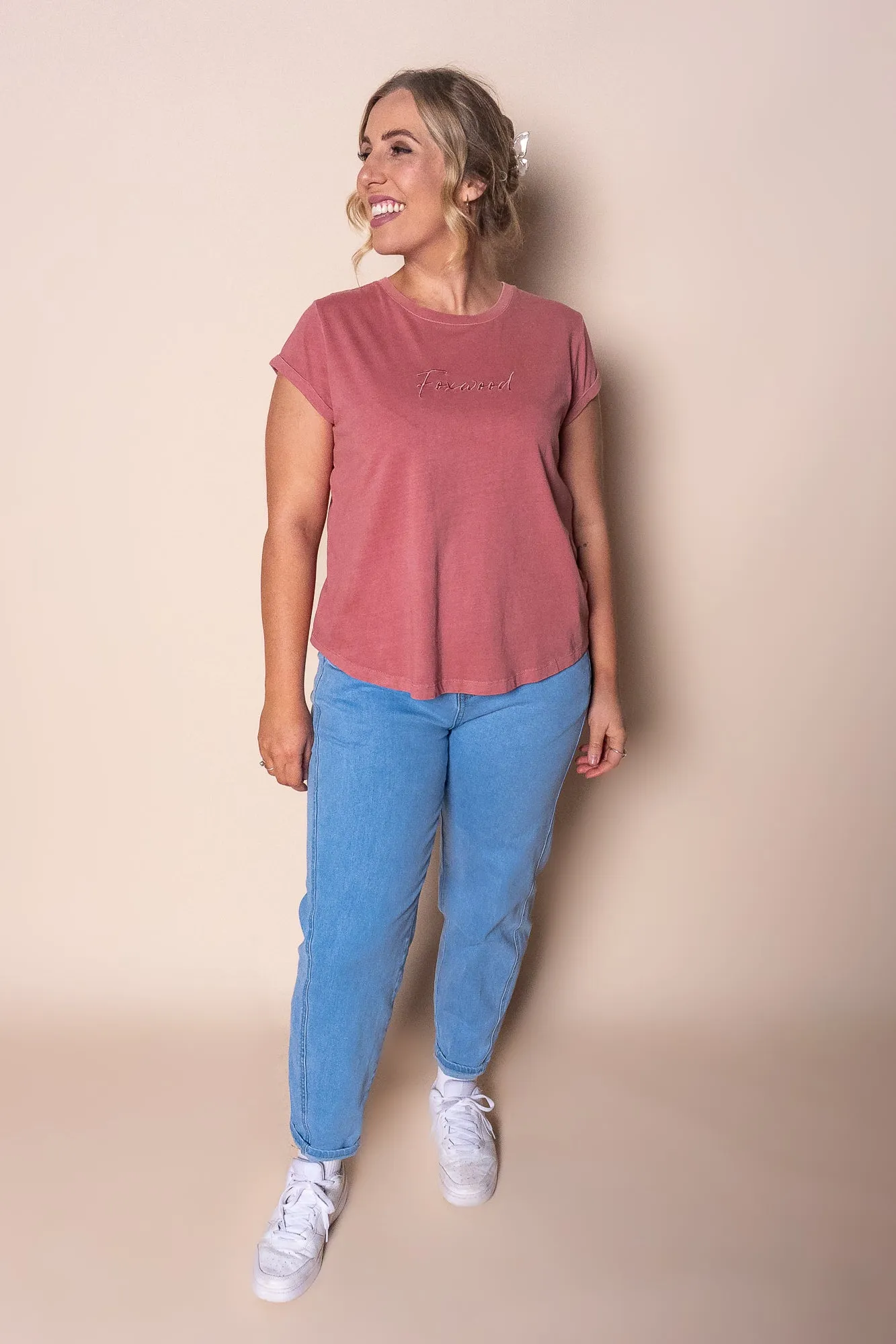 Signature Tee in Ash Rose - Foxwood sold by Always Alice product image thumbnail 3