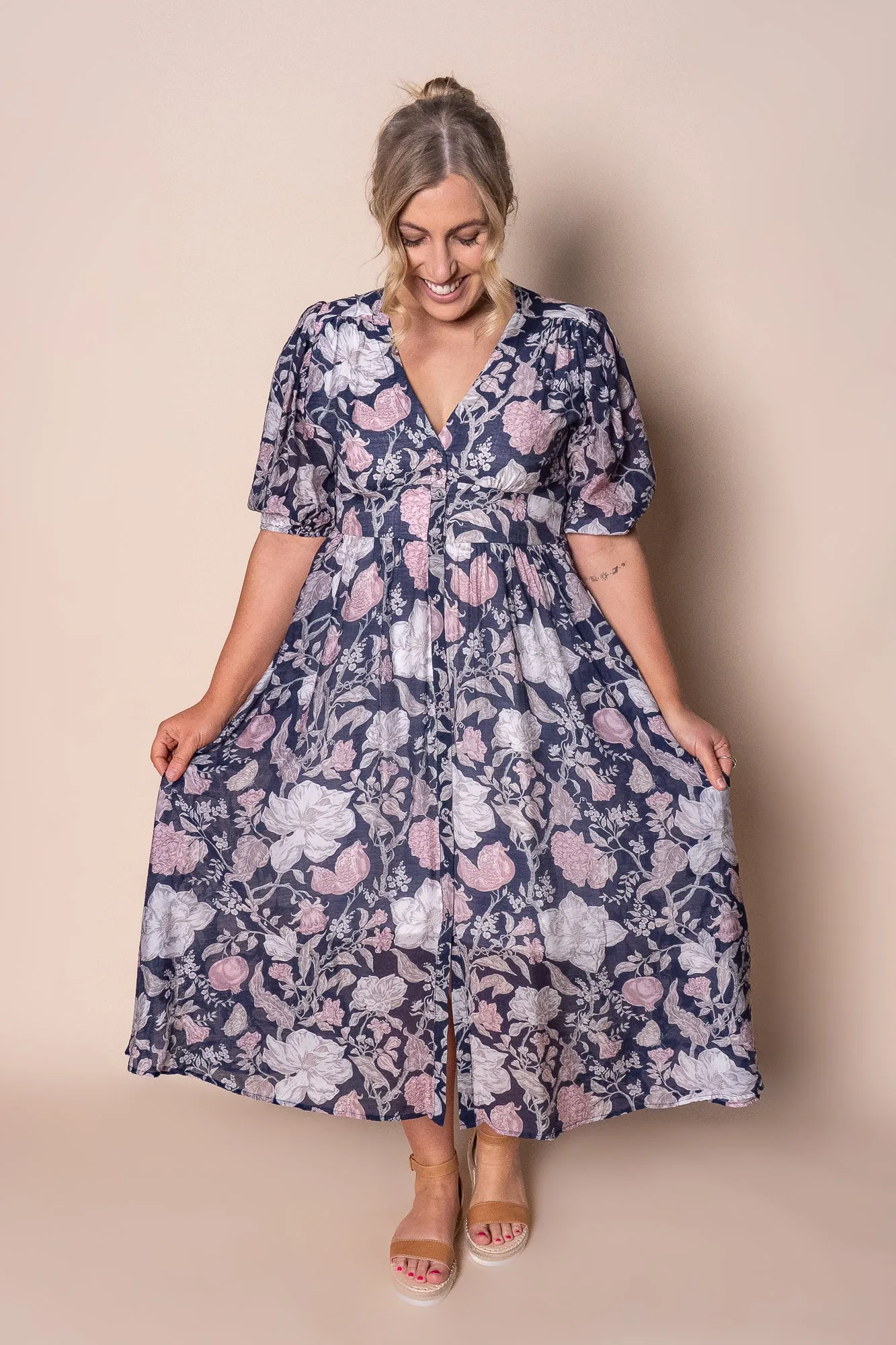 Maddie Midi Dress in Navy sold by Always Alice product image thumbnail 2