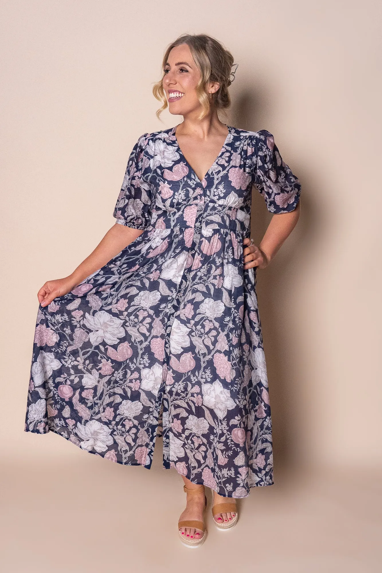 Maddie Midi Dress in Navy sold by Always Alice product image thumbnail 3