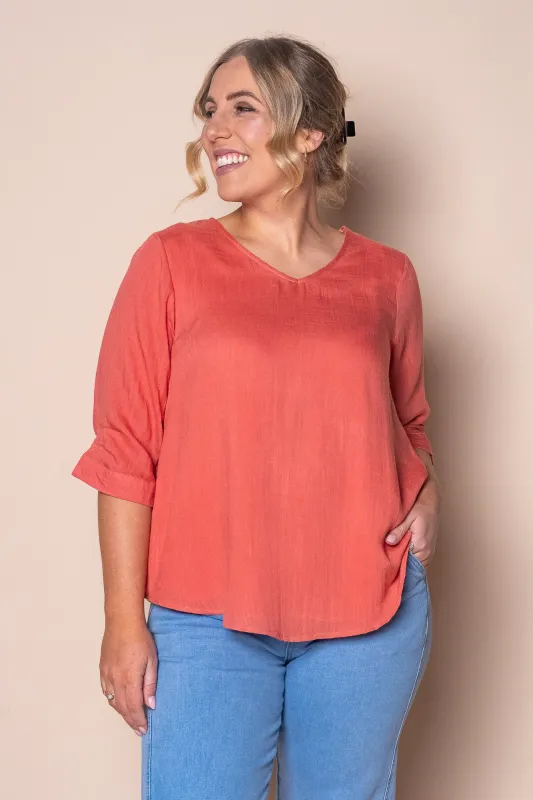 Morgan Top in Rust sold by Always Alice