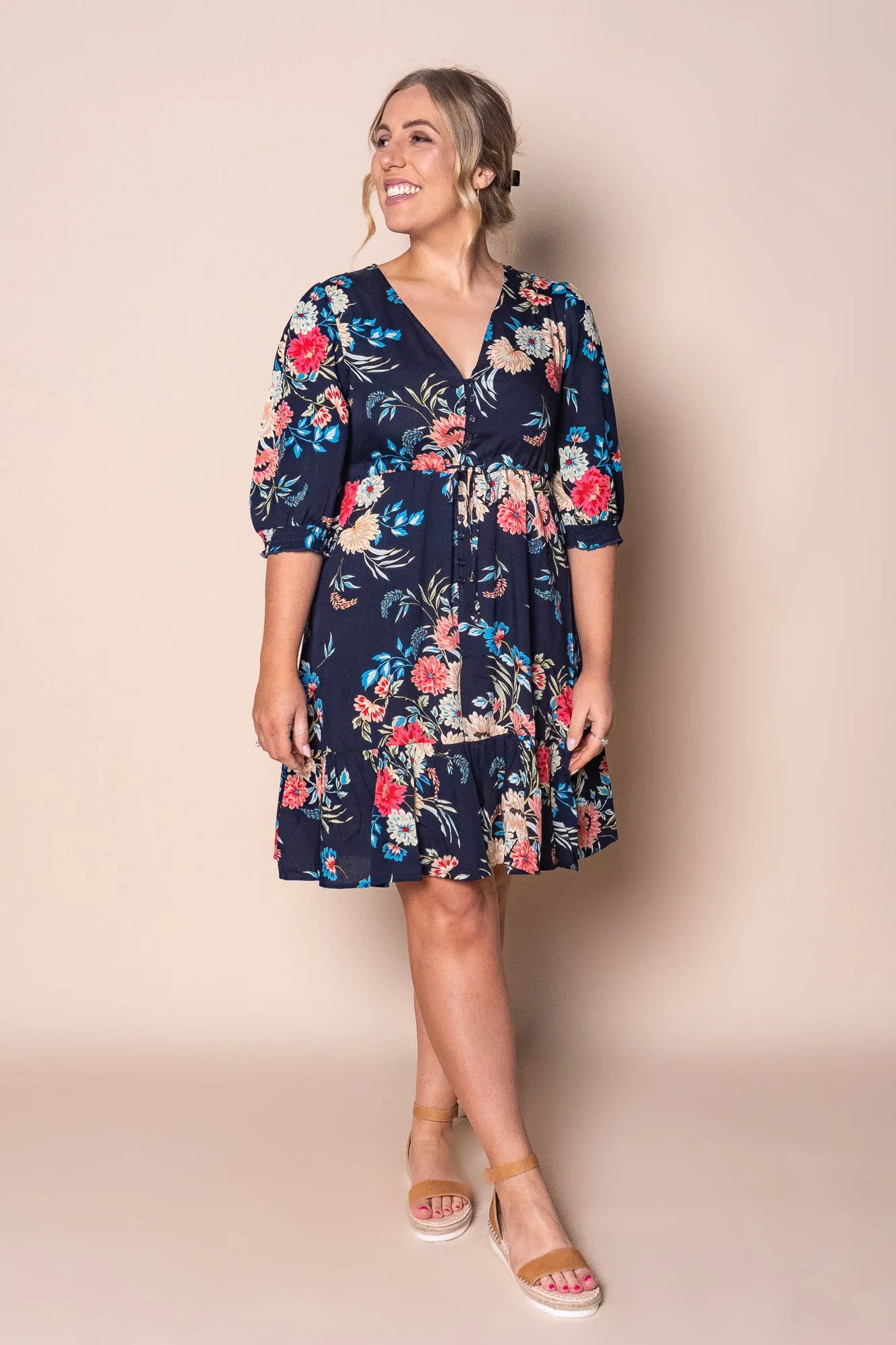 Janie Floral Dress in Navy sold by Always Alice product image thumbnail 2