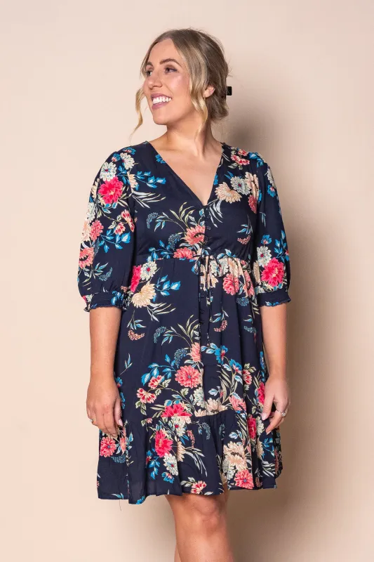 Janie Floral Dress in Navy sold by Always Alice