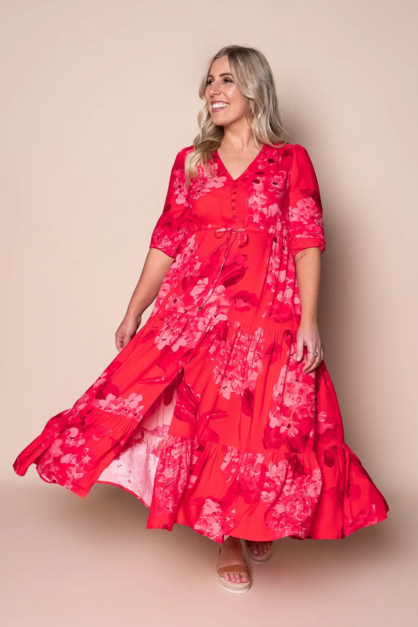 Feodora Maxi Dress in Red sold by Always Alice product image thumbnail 3