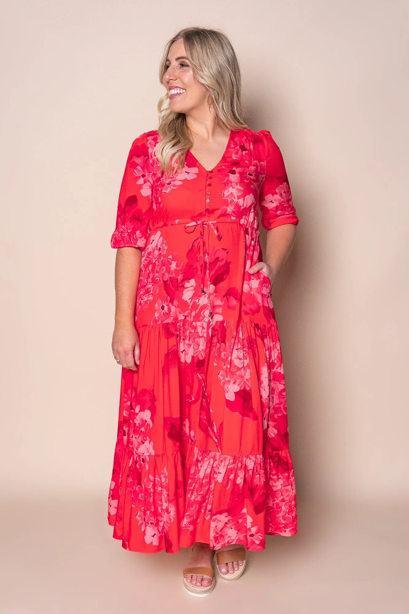 Feodora Maxi Dress in Red sold by Always Alice product image thumbnail 2