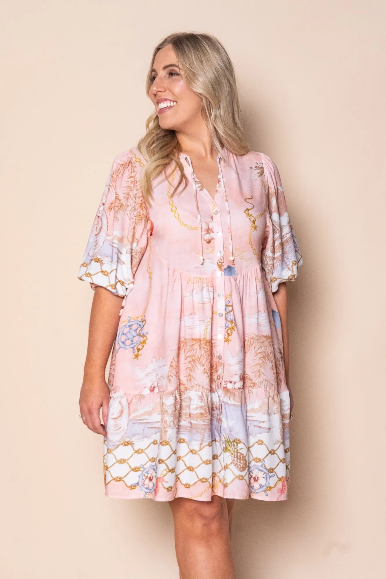 Mannie Dress in Pink sold by Always Alice