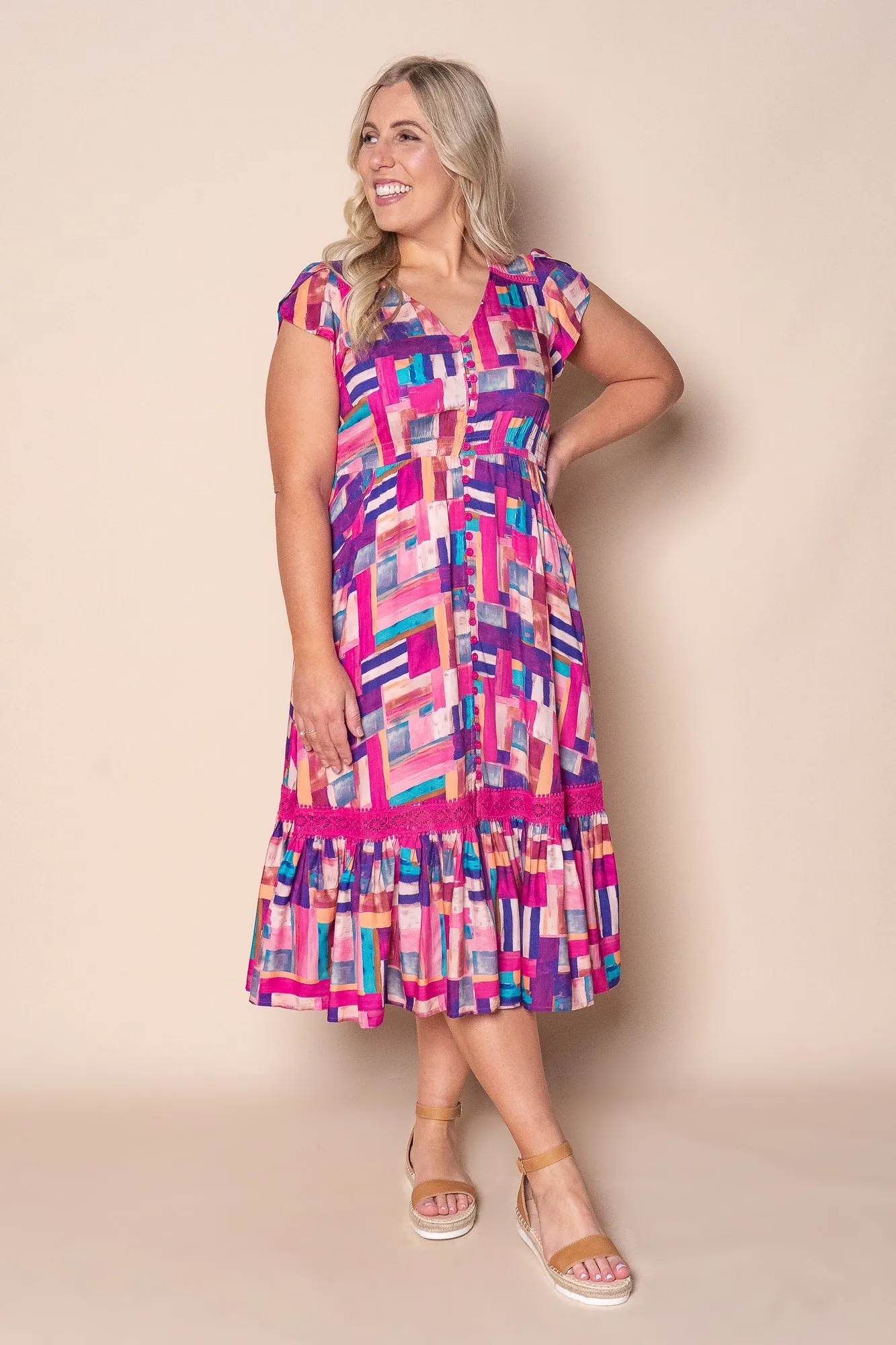 Alexa Midi Dress in Pink sold by Always Alice product image thumbnail 2