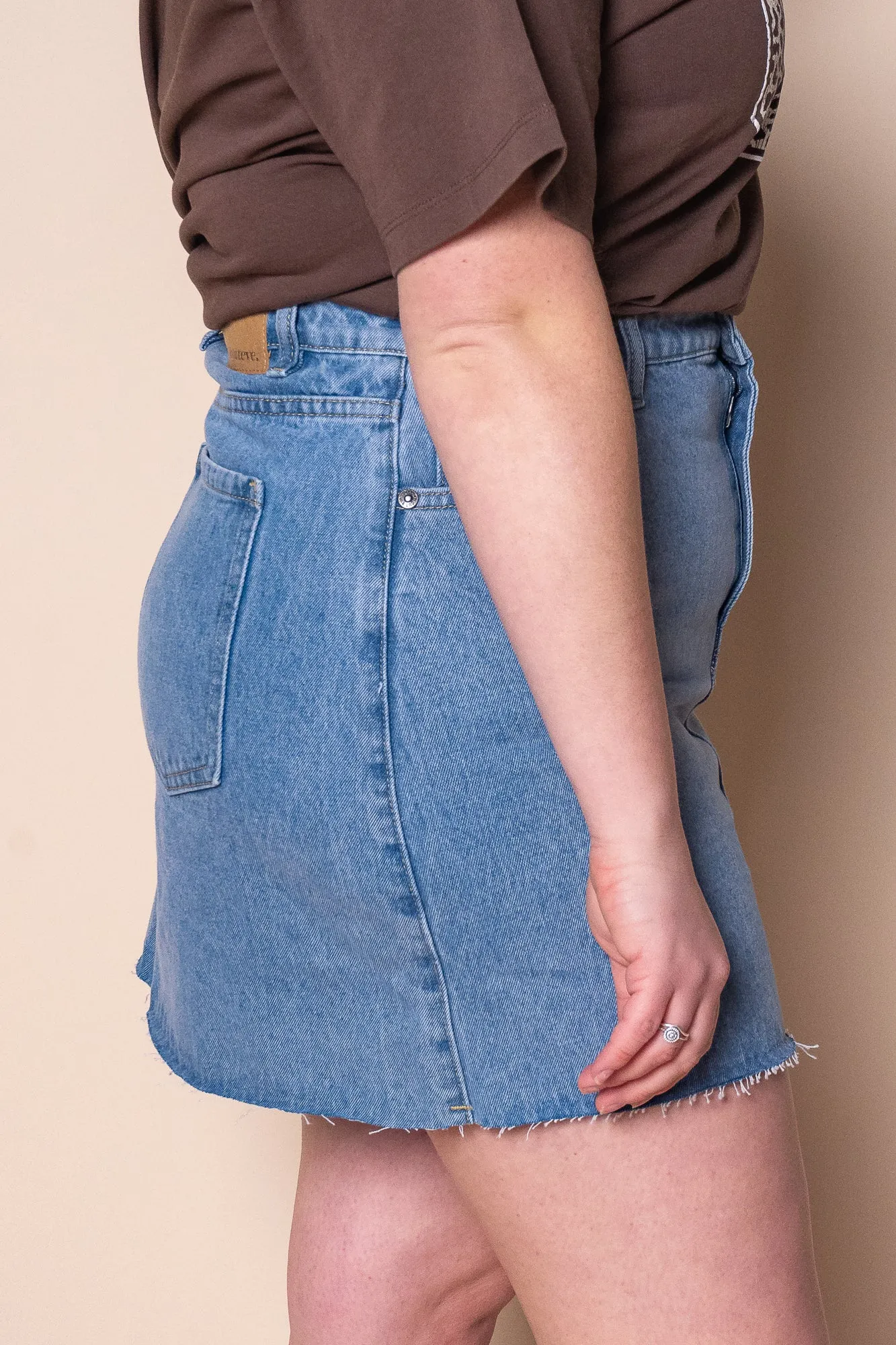 Margot Denim Skirt in Light Blue - All About Eve sold by Always Alice product image thumbnail 5