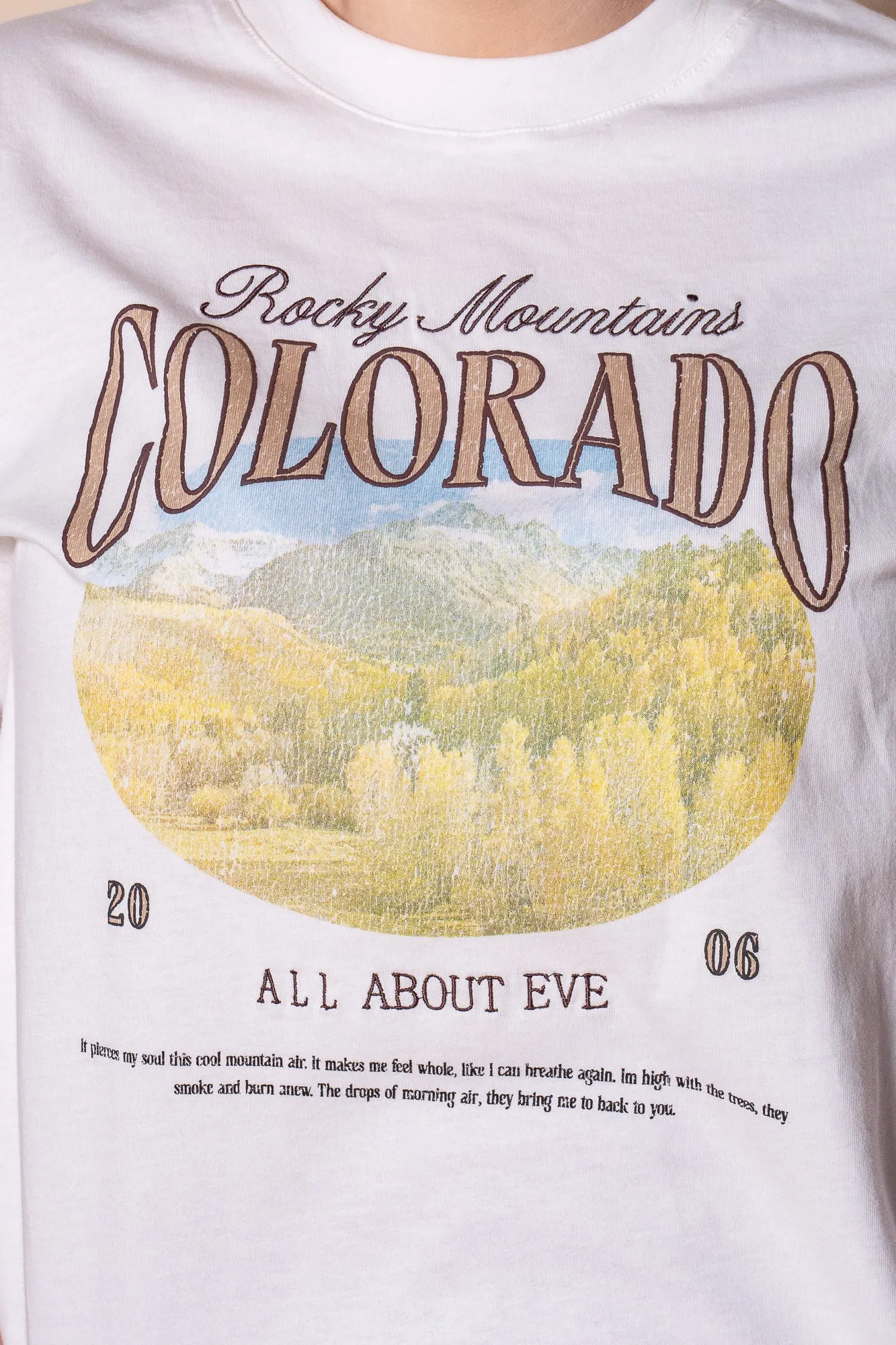 Rocky Mountains Relaxed Tee in Vintage White - All About Eve sold by Always Alice product image thumbnail 4