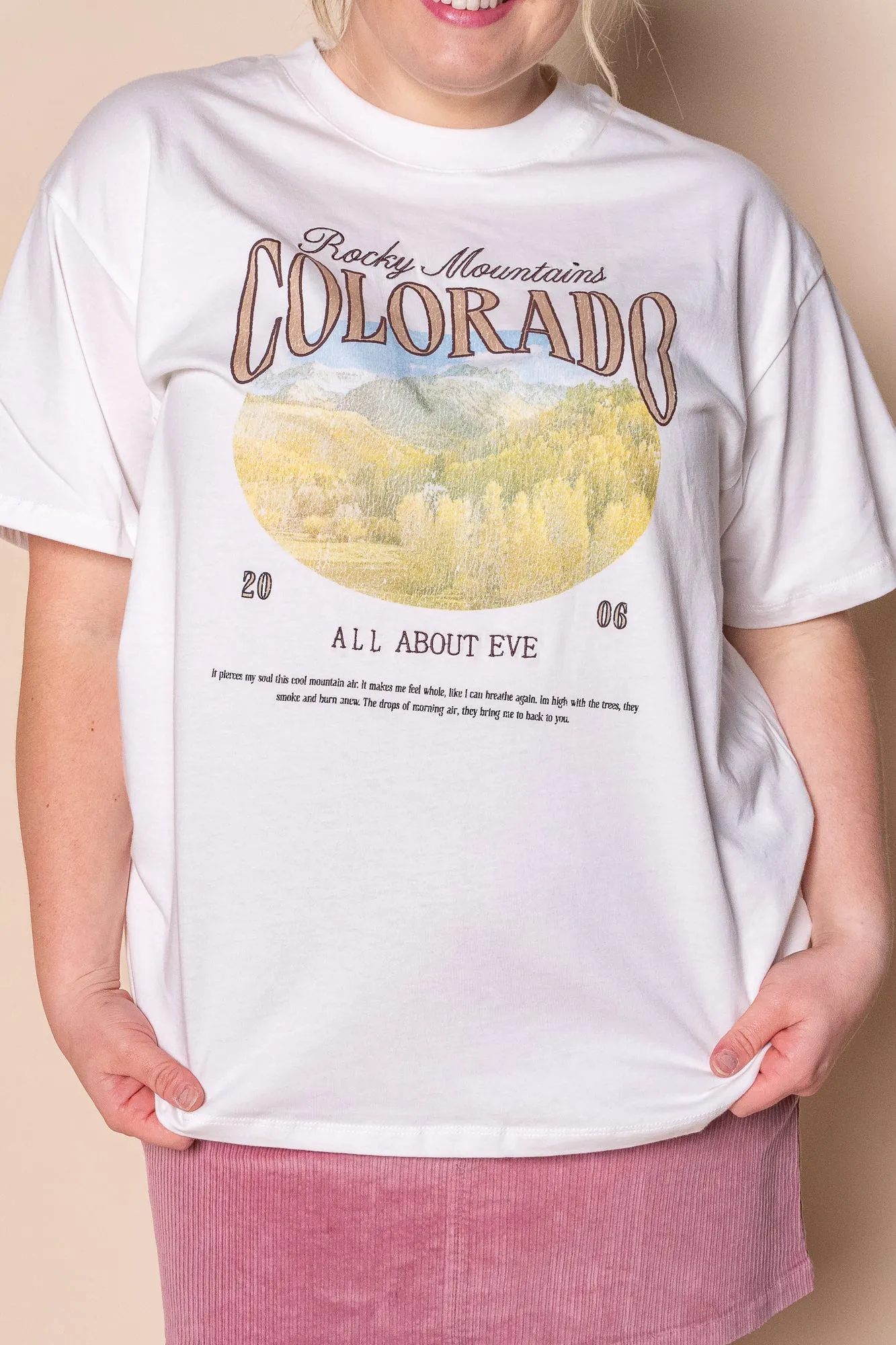 Rocky Mountains Relaxed Tee in Vintage White - All About Eve sold by Always Alice product image thumbnail 3