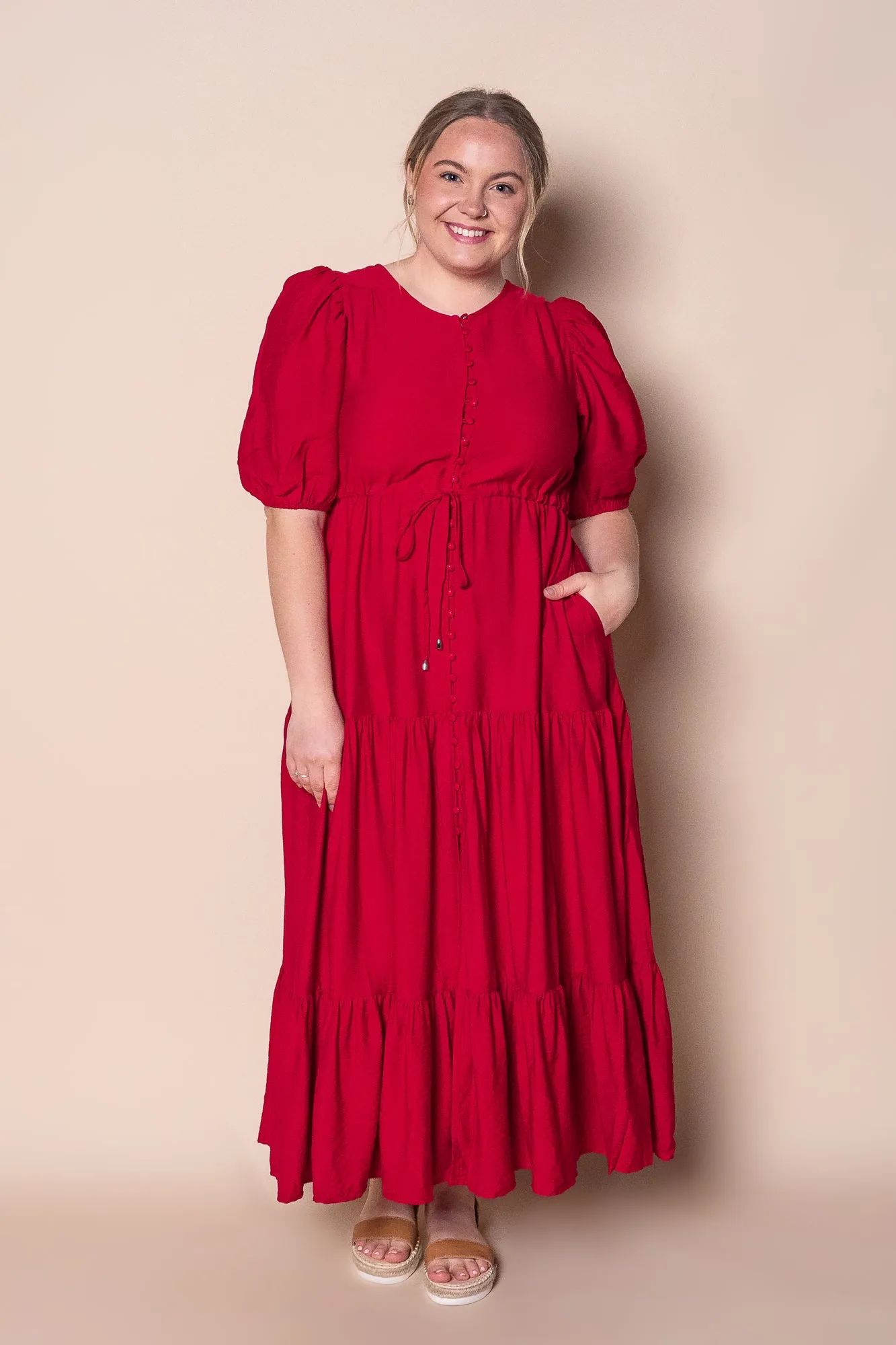 Janice Maxi Dress in Cherry Red sold by Always Alice product image thumbnail 2