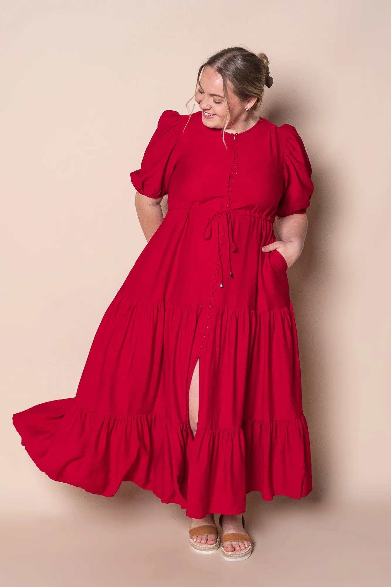 Janice Maxi Dress in Cherry Red sold by Always Alice product image thumbnail 3