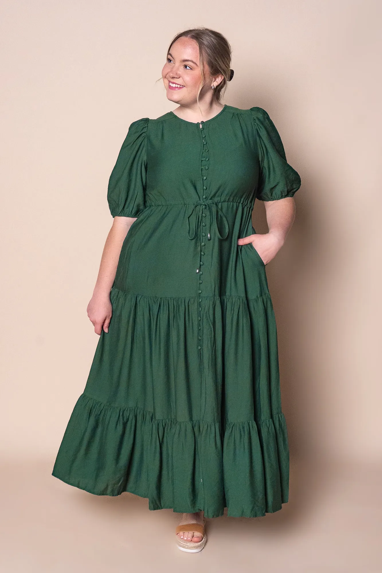 Janice Maxi Dress in Forest Green sold by Always Alice