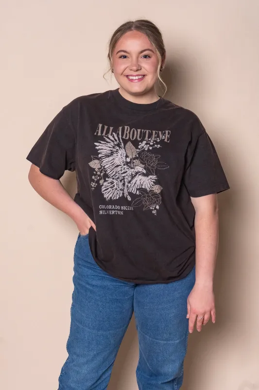 Silverton Relaxed Tee in Washed Black - All About Eve made by All About Eve