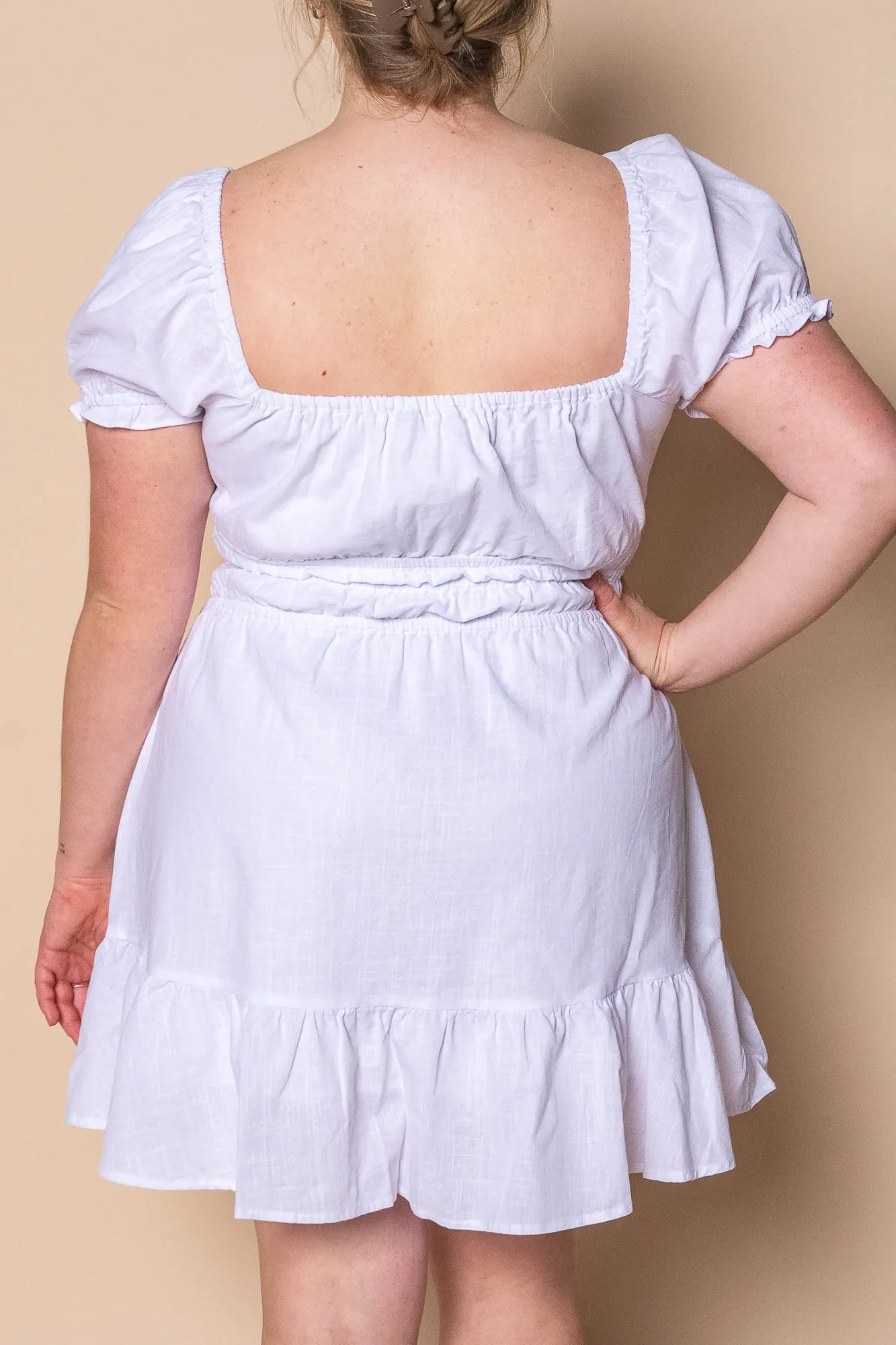 Essential SS Mini Dress in White - All About Eve sold by Always Alice product image thumbnail 5