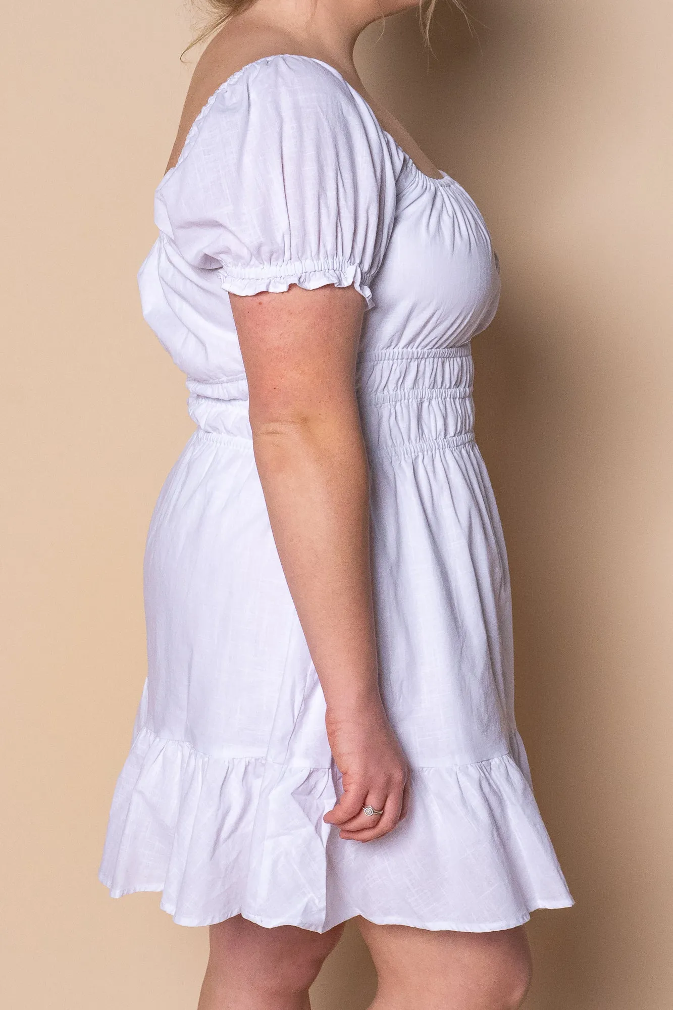 Essential SS Mini Dress in White - All About Eve sold by Always Alice product image thumbnail 4