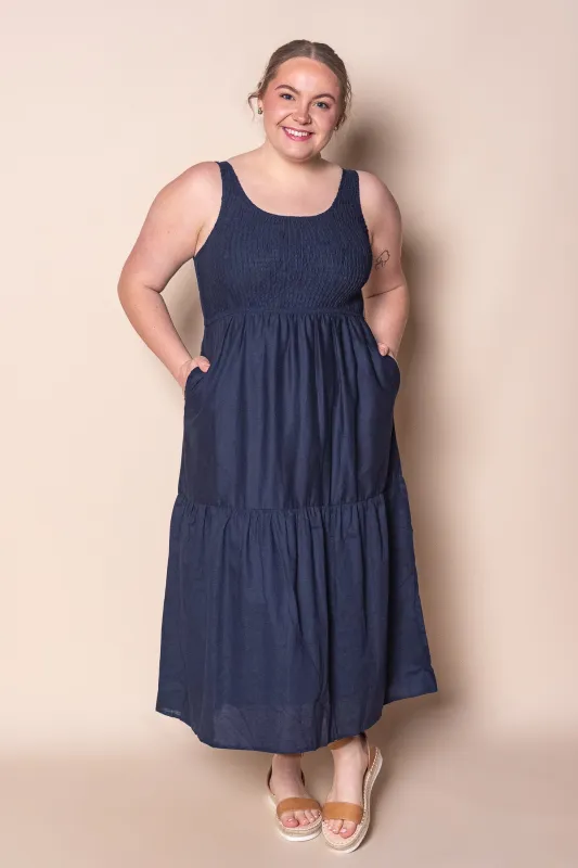 Tasha Midi Dress in Navy sold by Always Alice