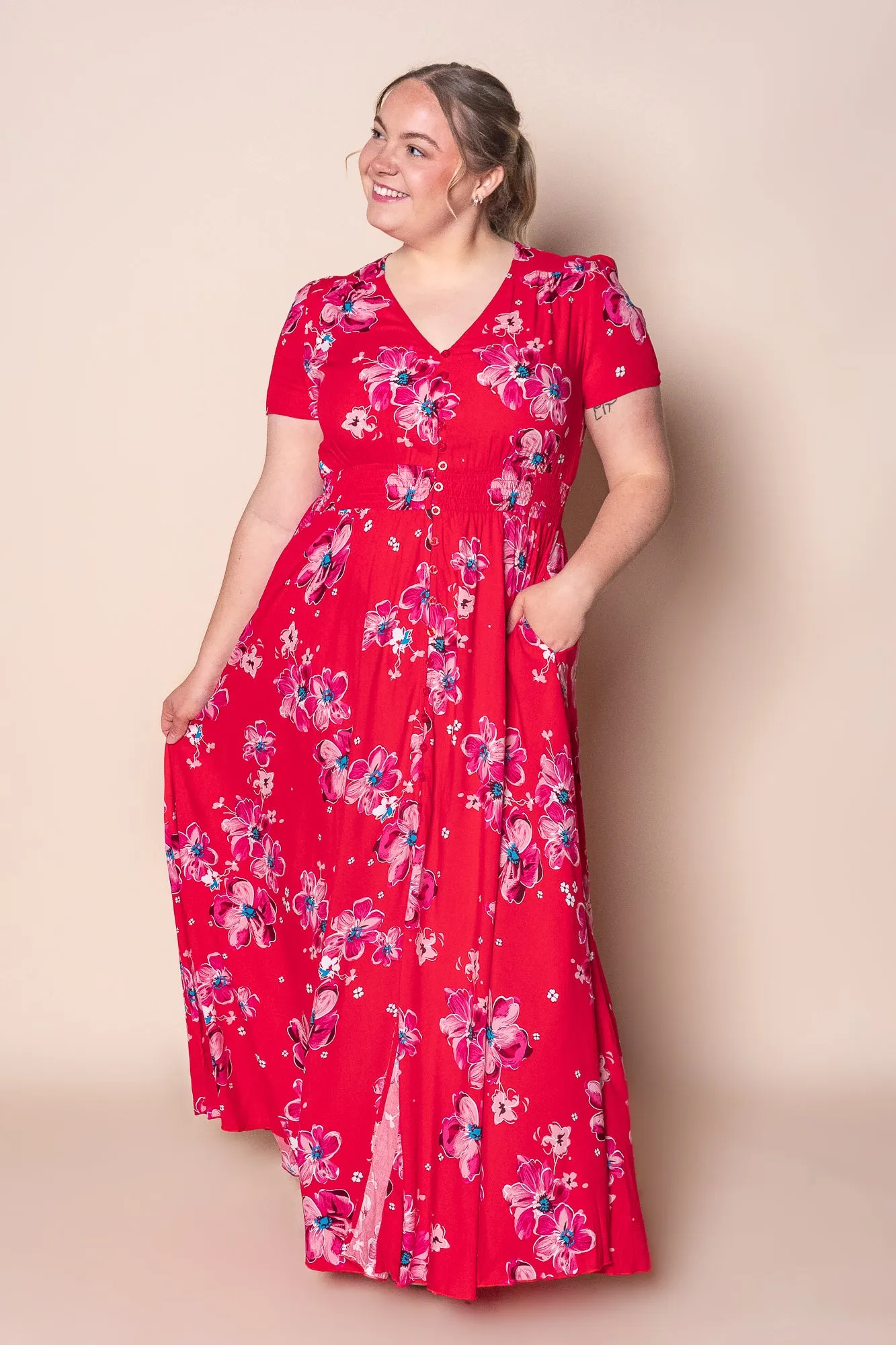 Ginnie Maxi Dress in Red sold by Always Alice product image thumbnail 2
