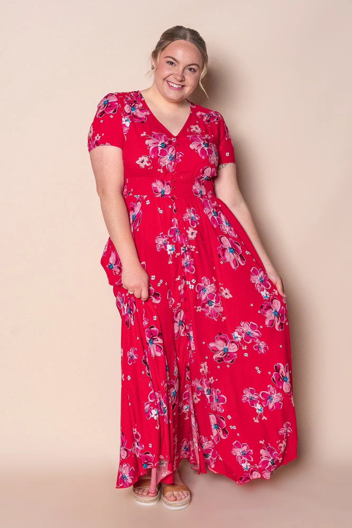 Ginnie Maxi Dress in Red sold by Always Alice