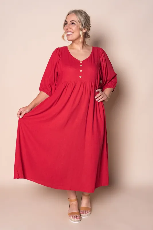 Emery Midi Dress in Raspberry sold by Always Alice