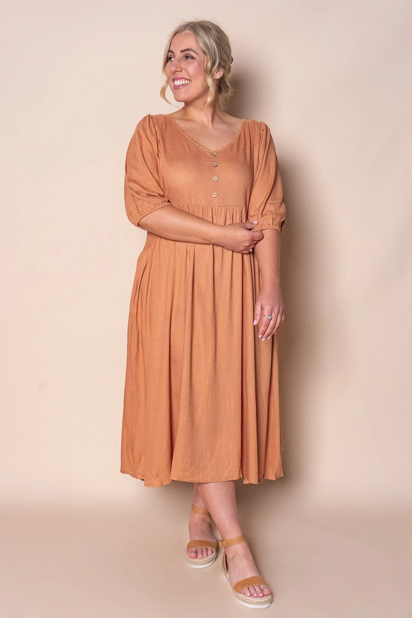 Emery Midi Dress in Caramel sold by Always Alice product image thumbnail 2