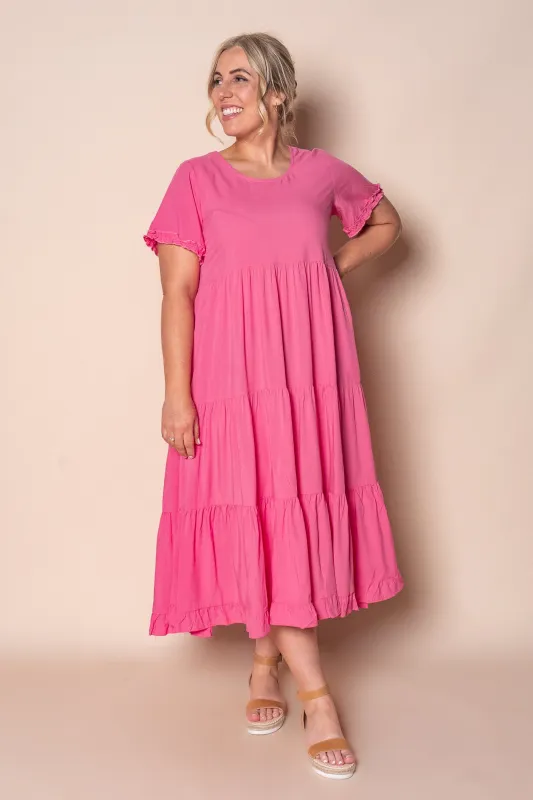 Verina Midi Dress in Pink sold by Always Alice