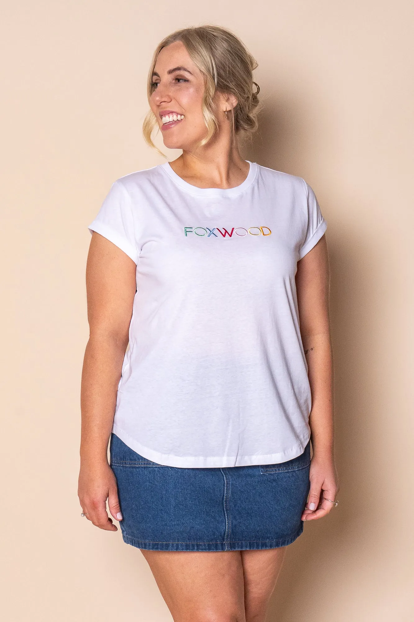 Confetti Tee in White - Foxwood sold by Always Alice