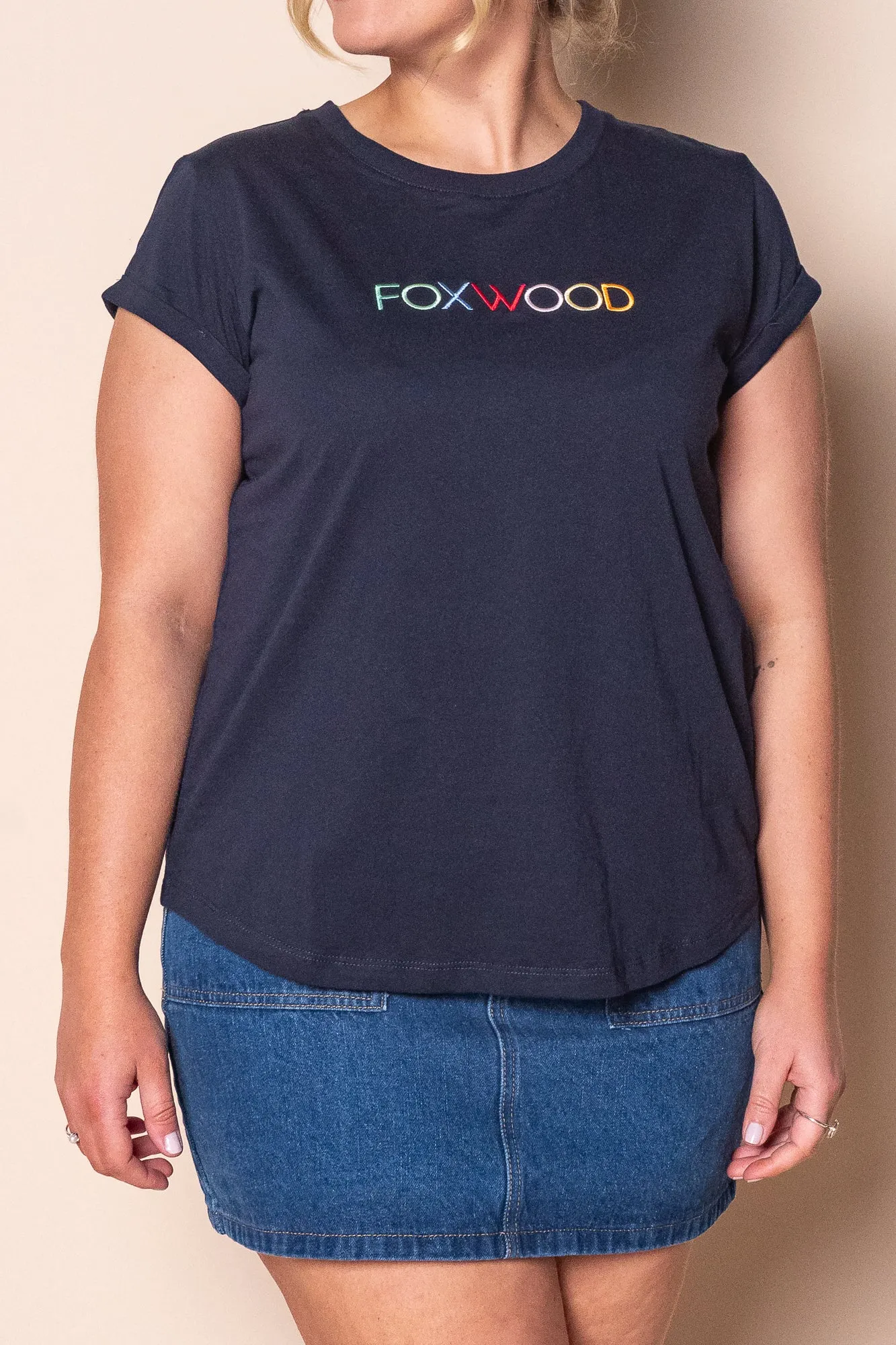 Confetti Tee in Navy - Foxwood sold by Always Alice