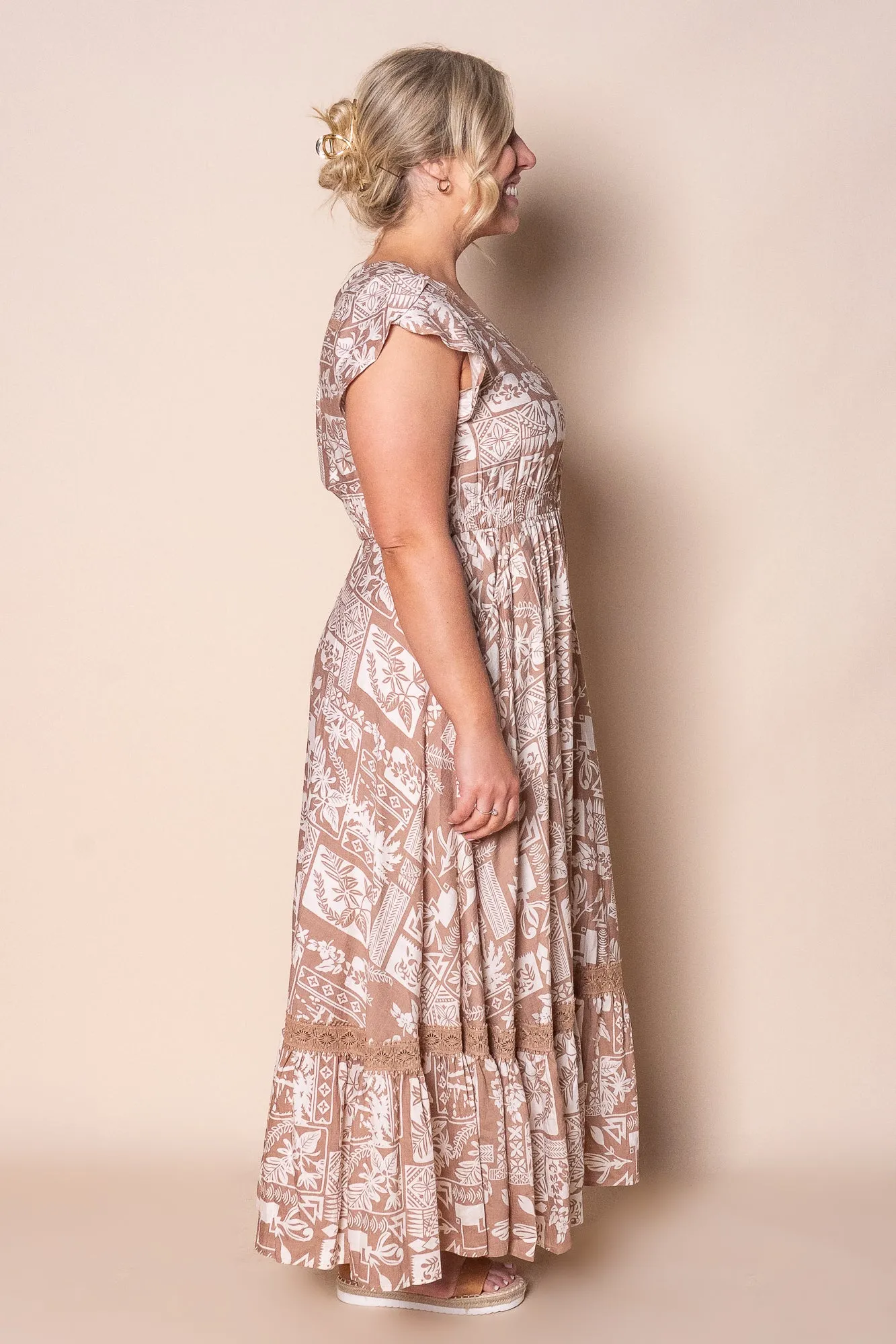 Regina Maxi Dress in Latte sold by Always Alice product image thumbnail 4