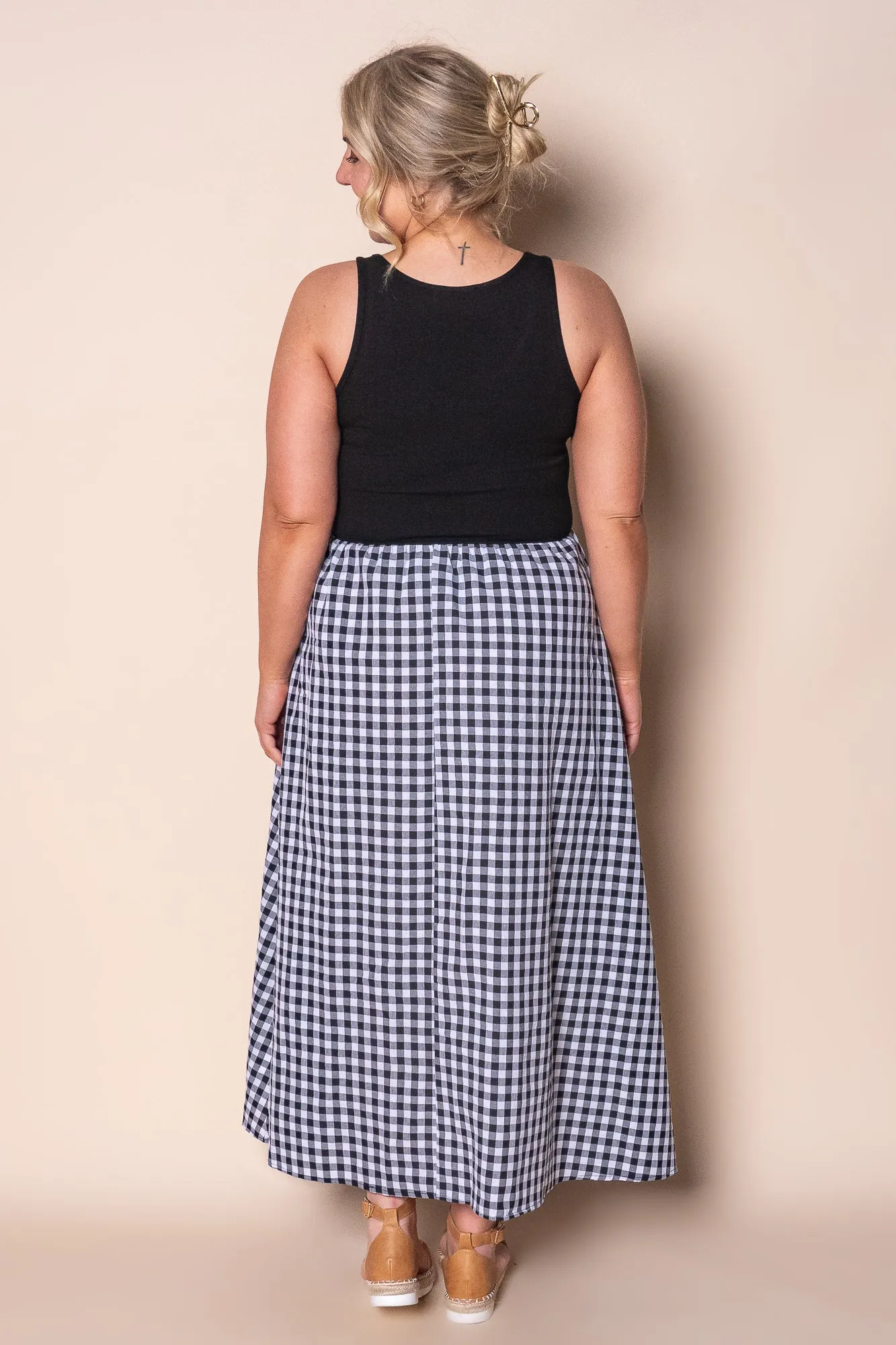 Nerida Midi Dress in Black/Gingham sold by Always Alice product image thumbnail 5