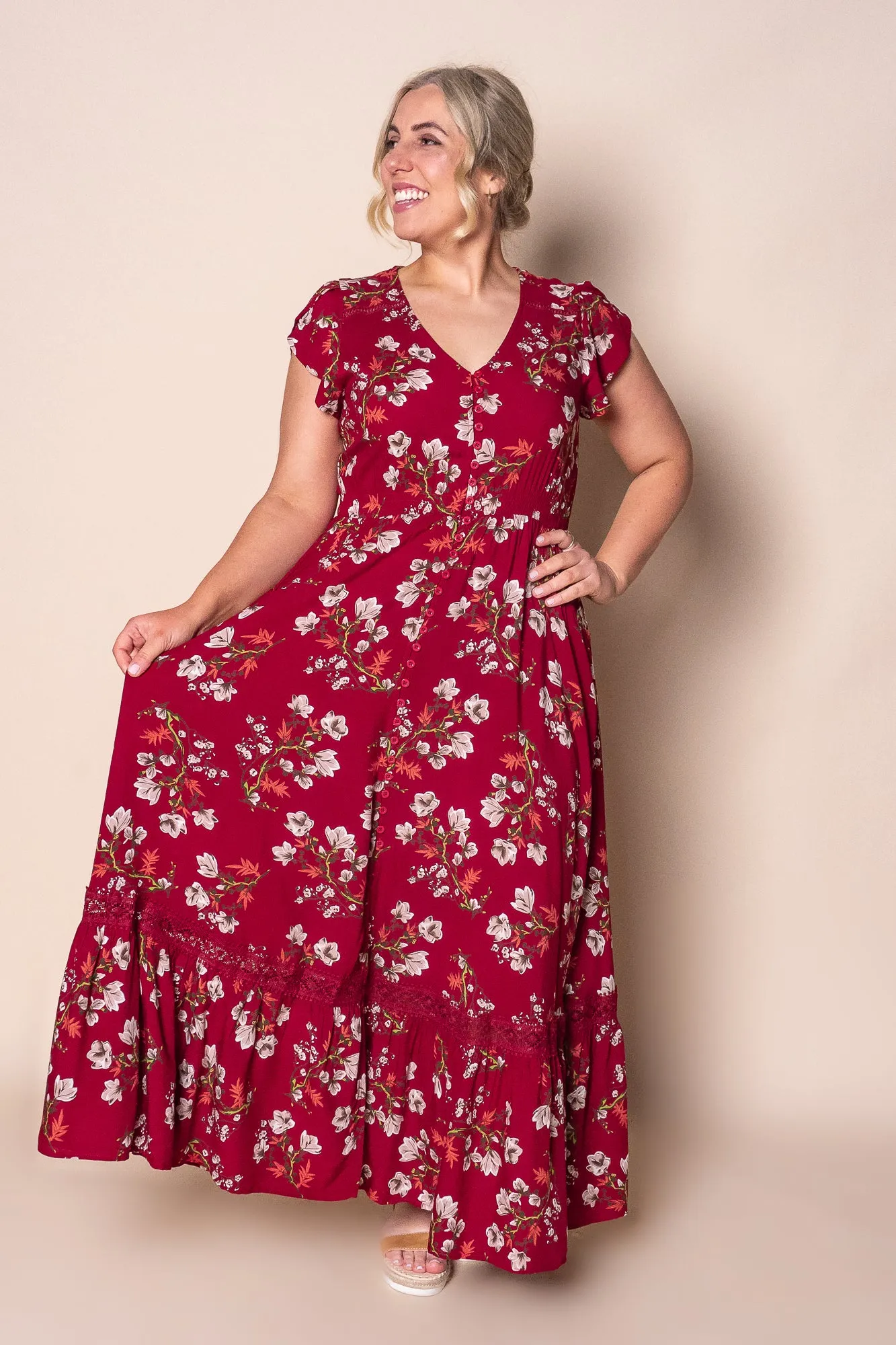 Marnie Maxi Dress in Wine sold by Always Alice product image thumbnail 3