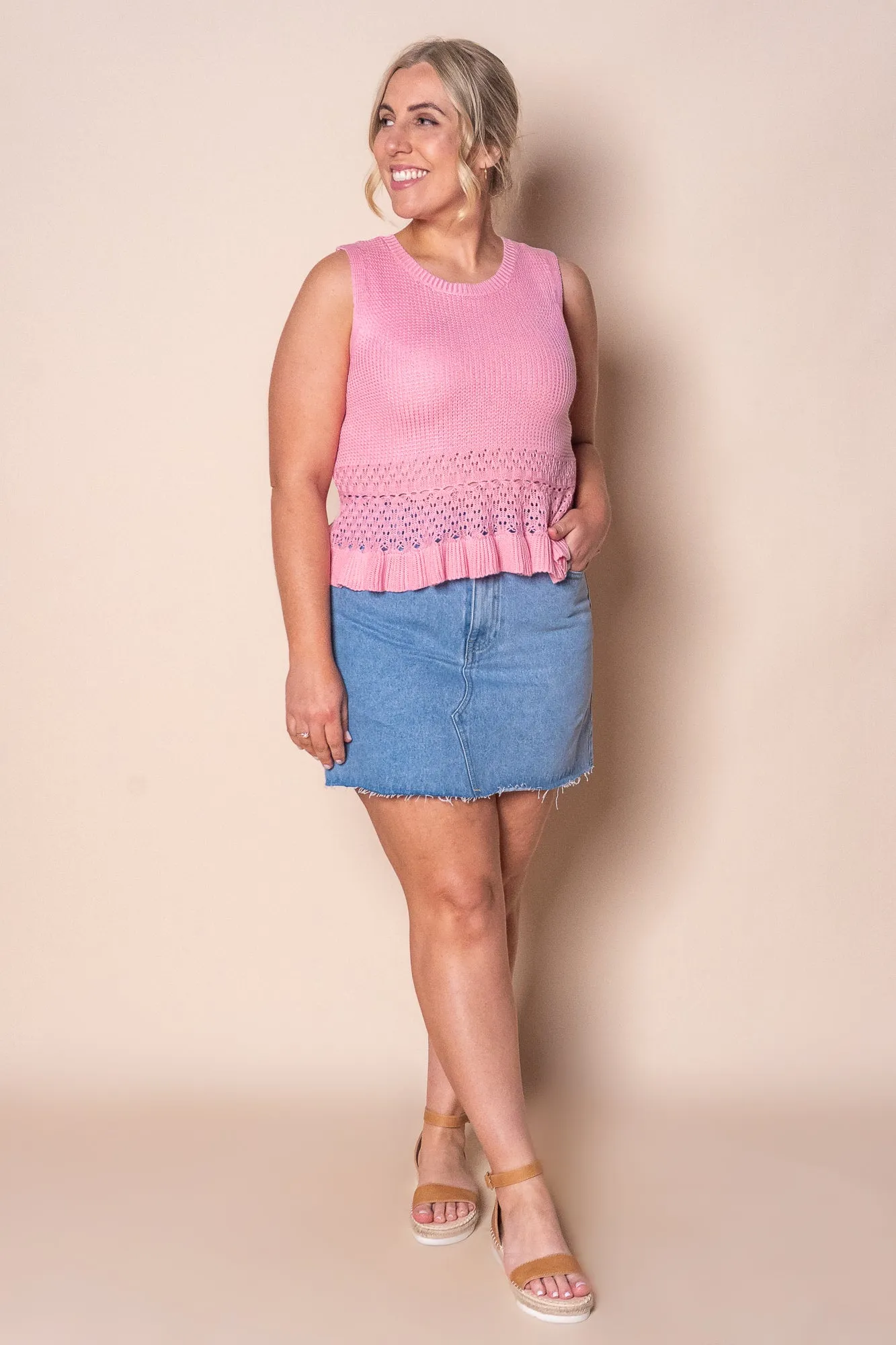 Catalina Knit Top in Pink sold by Always Alice product image thumbnail 2