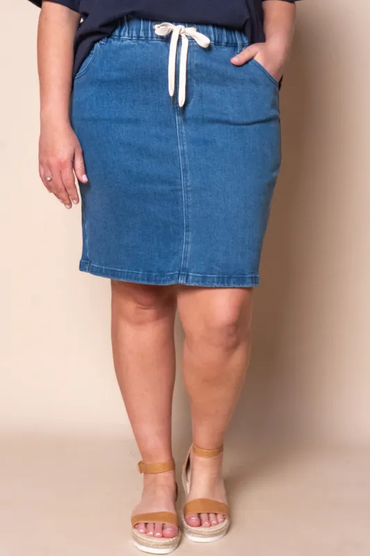 Rio Skirt in Mid Blue - Foxwood sold by Always Alice
