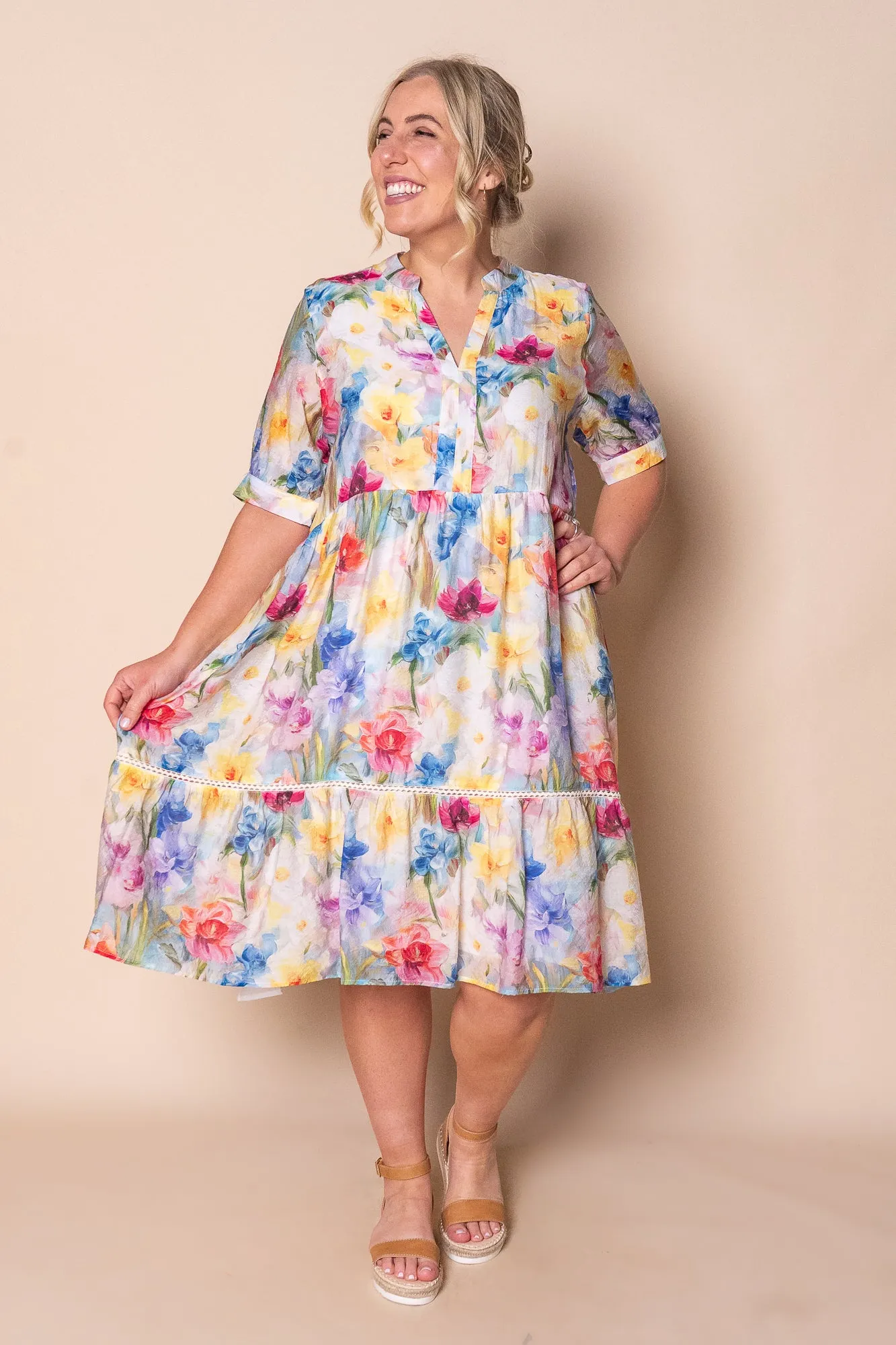 Posey Midi Dress in Multi sold by Always Alice product image thumbnail 3
