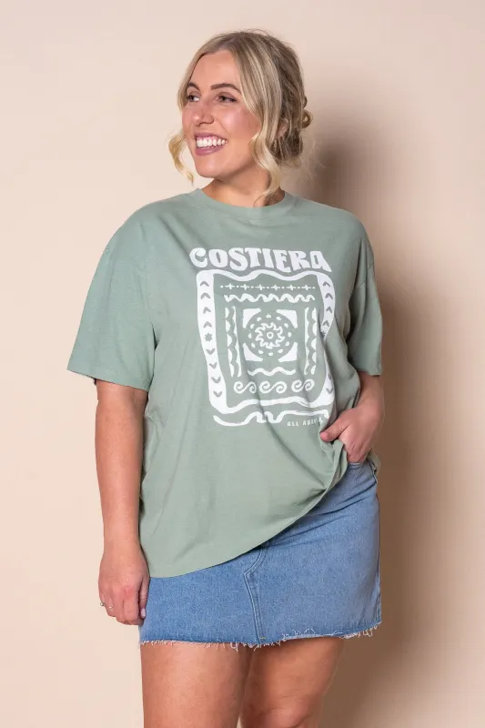 Costiera Relaxed Tee in Sage - All About Eve sold by Always Alice