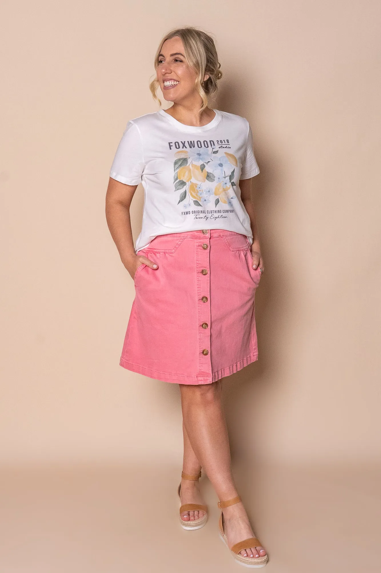 Limoncello Tee in Vintage White - Foxwood sold by Always Alice product image thumbnail 3