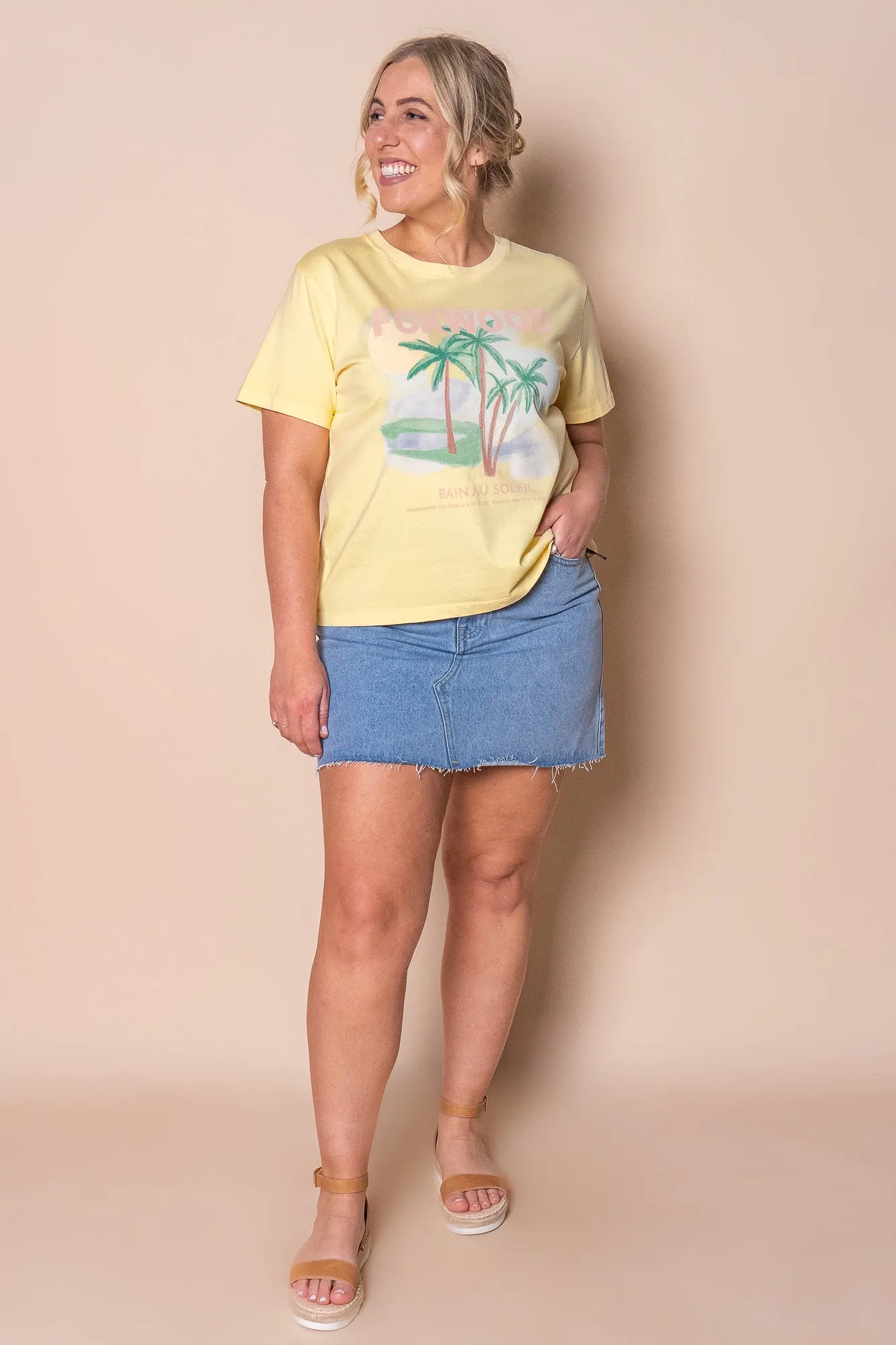 Sunny Days Tee in Lemon - Foxwood sold by Always Alice
