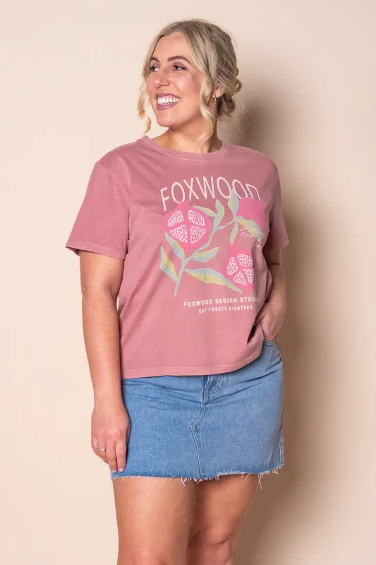 Pomegranate Tee in Ash Rose - Fowood sold by Always Alice