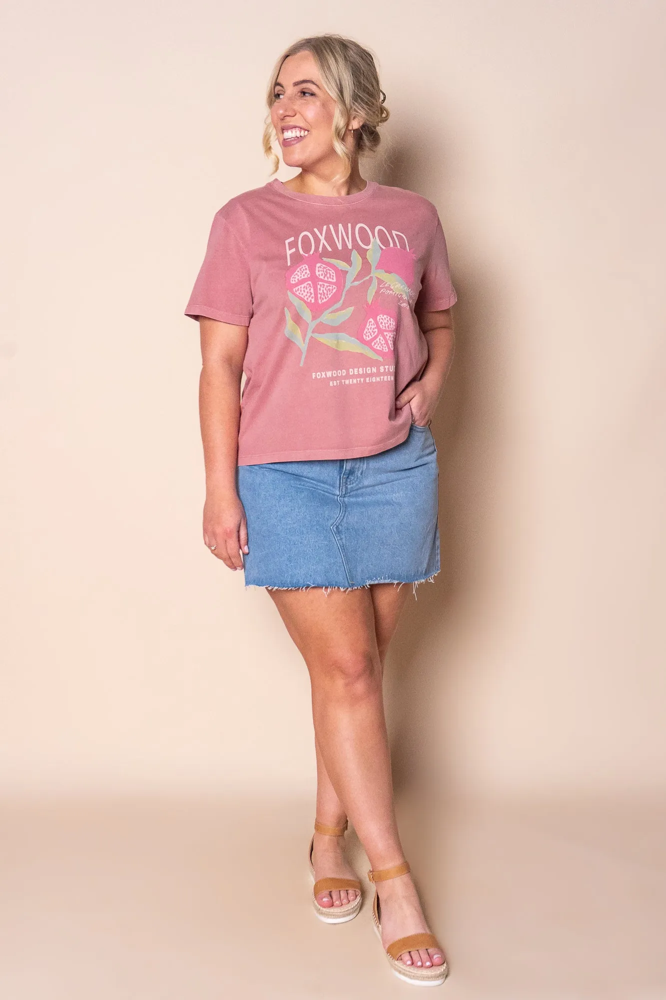 Pomegranate Tee in Ash Rose - Fowood sold by Always Alice product image thumbnail 2
