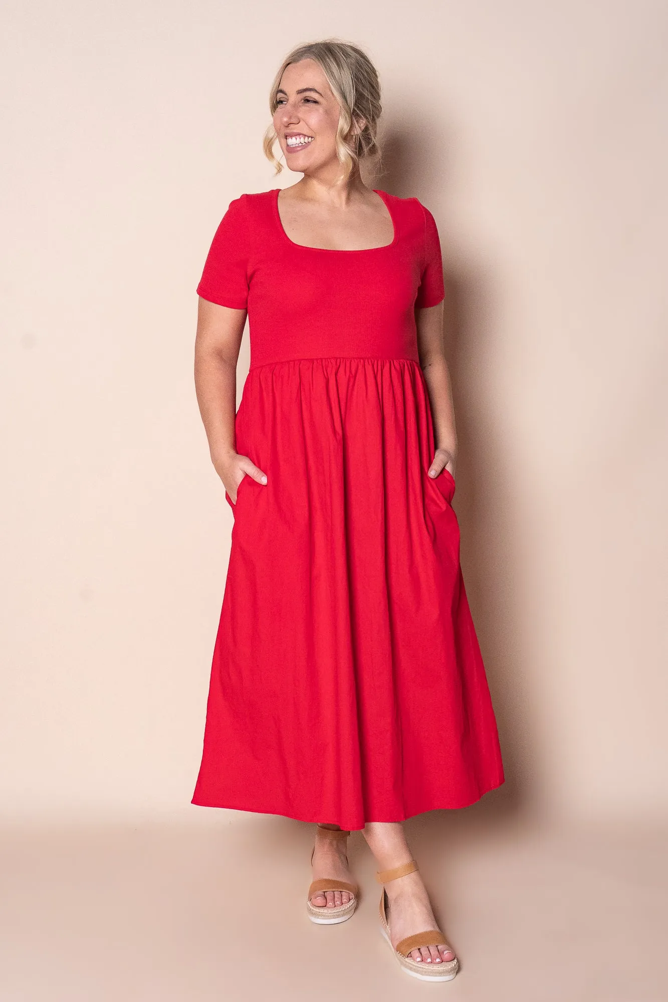 Ella Midi Dress in Crimson - Foxwood sold by Always Alice product image thumbnail 2