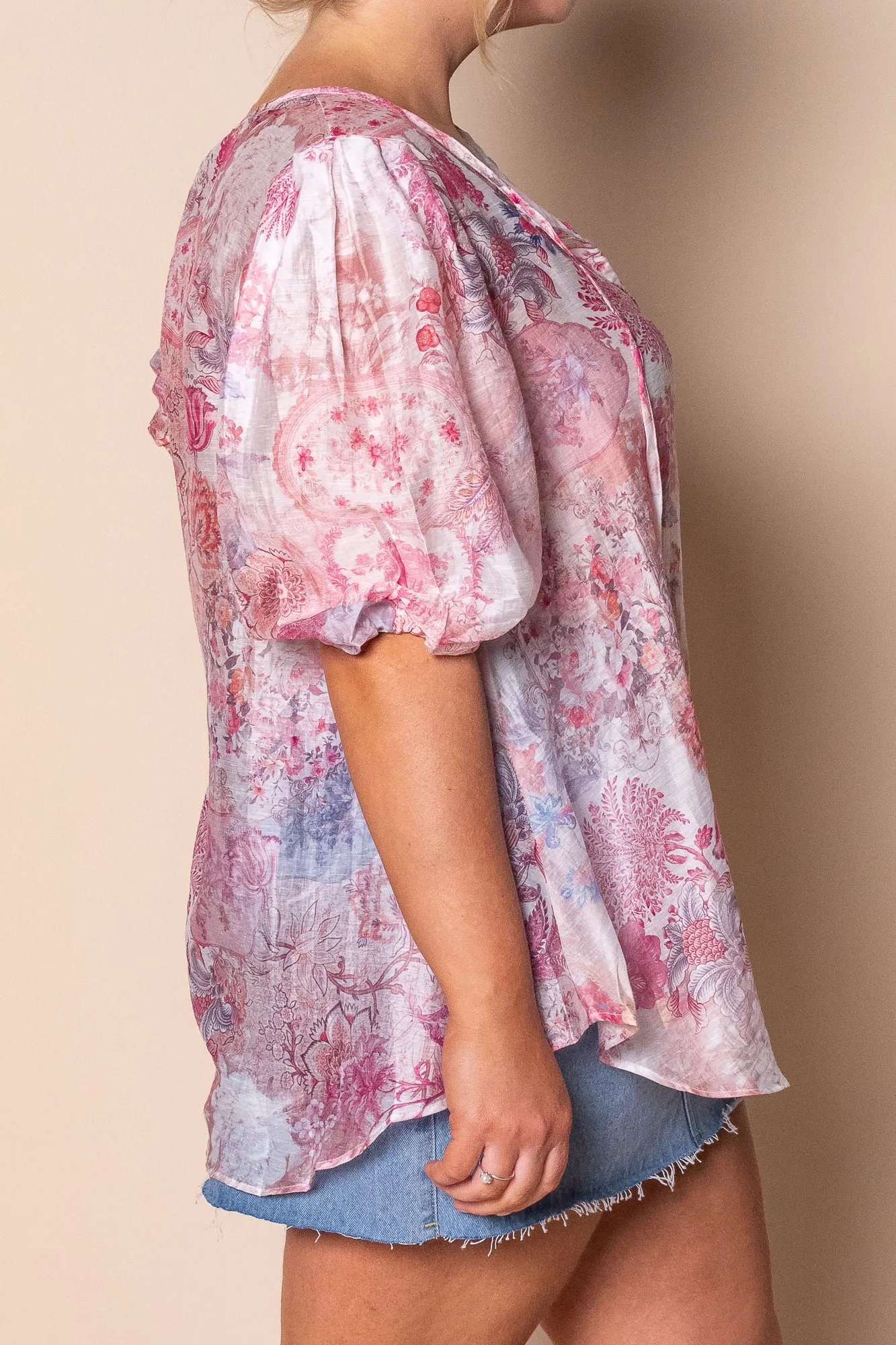 Rosanna Floral Top in Pink sold by Always Alice product image thumbnail 4